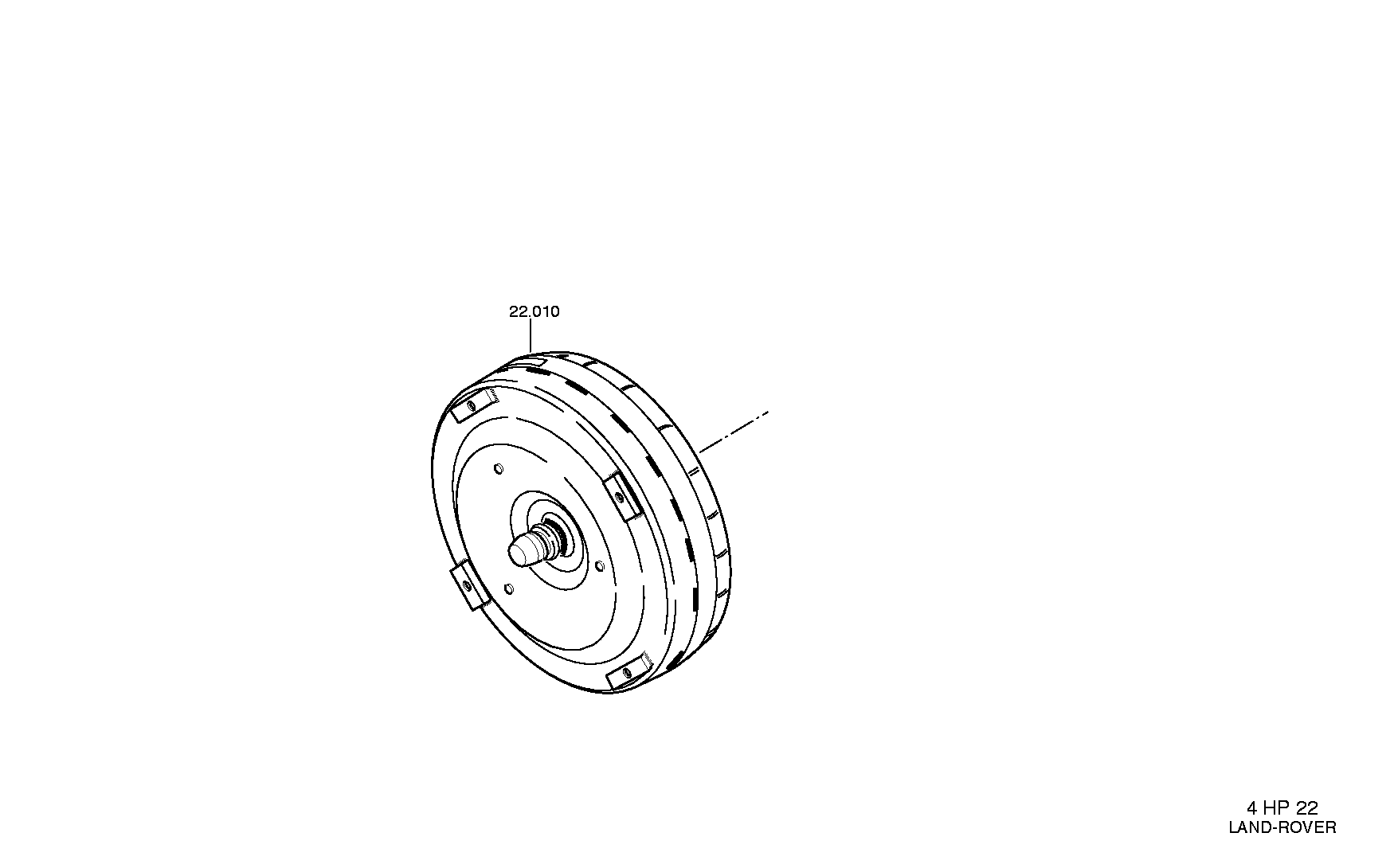 drawing for JAGUAR CARS LTD. FRC5981 - CONVERTER (figure 1)