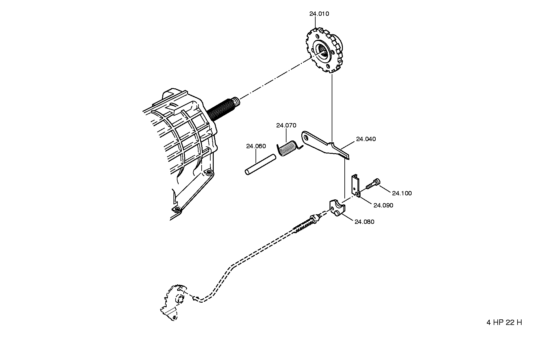 drawing for JAGUAR CARS LTD. RTC4307 - PAWL (figure 2)