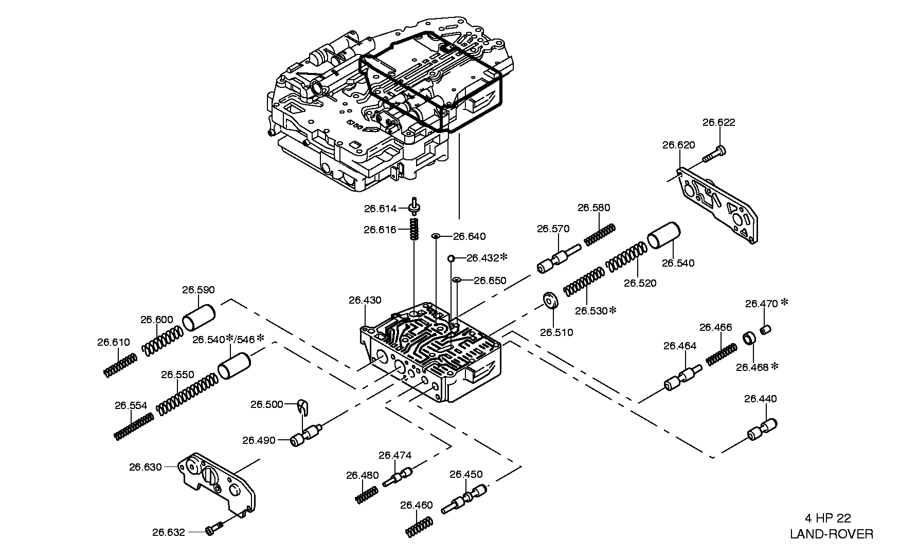 drawing for JAGUAR CARS LTD. 02JLM 1981 - GASKET (figure 2)