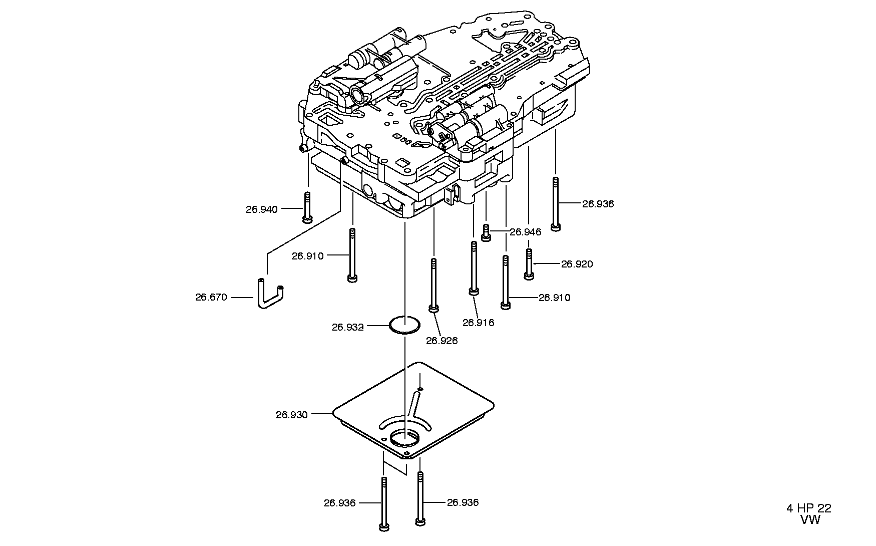 drawing for AUDI AG 01Y325409 - VALVE PISTON (figure 5)