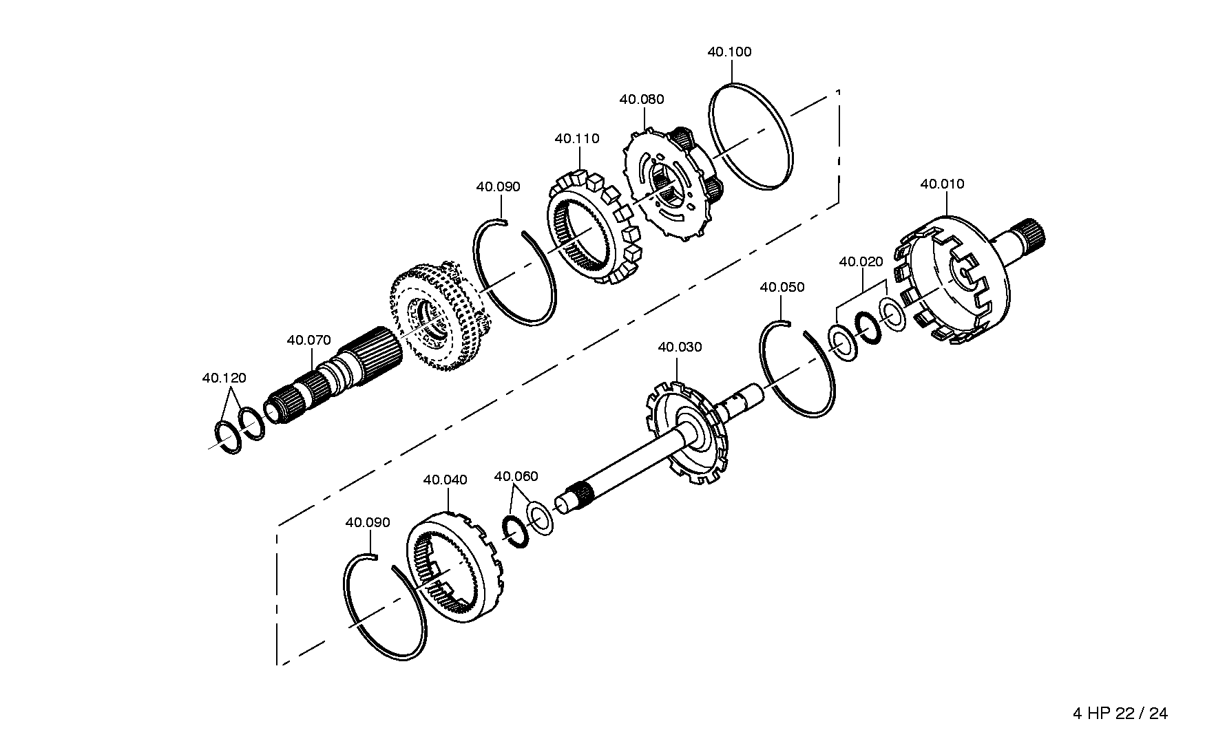 drawing for JAGUAR CARS LTD. STC995 - INTERMEDIATE SHAFT (figure 1)
