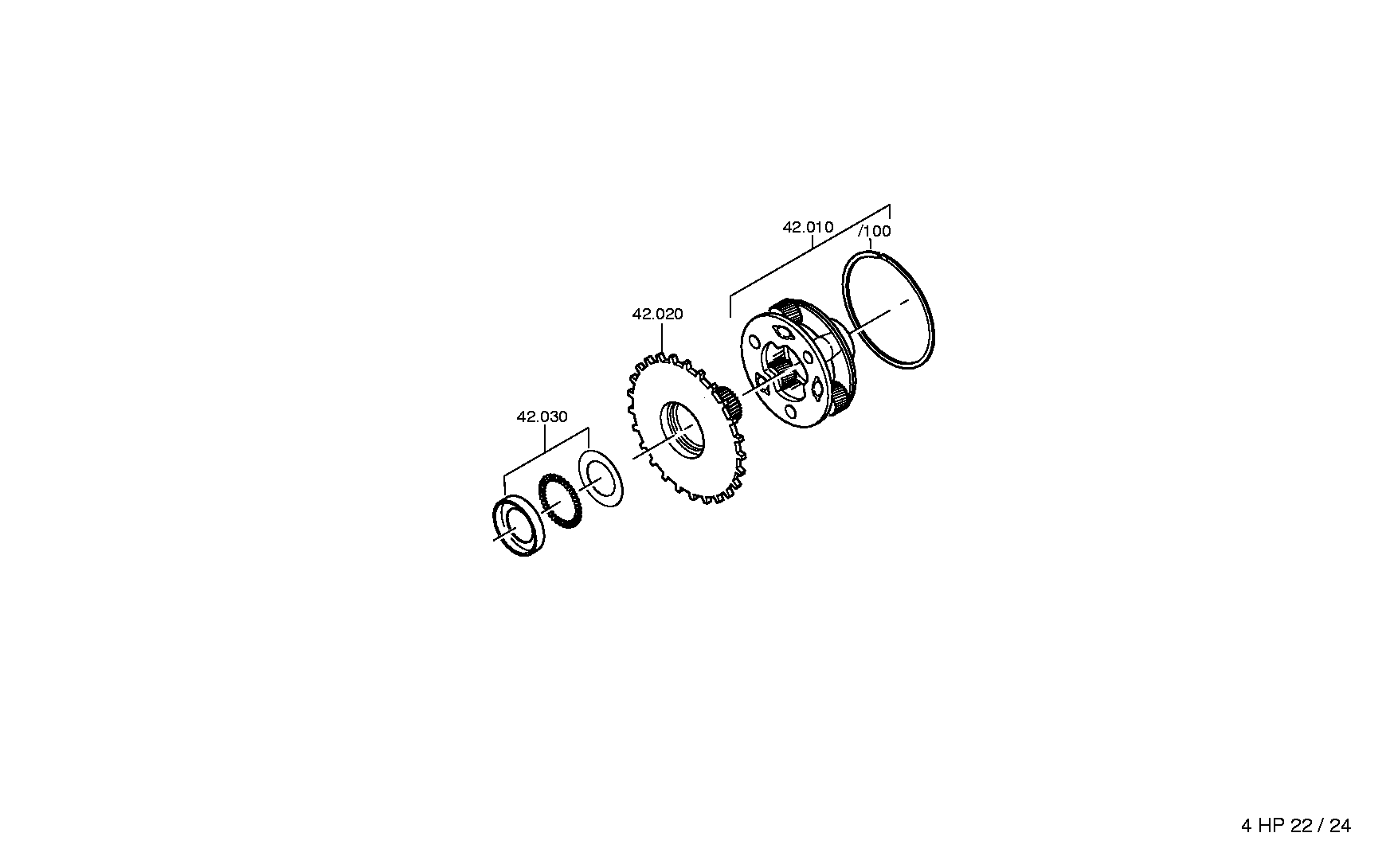 drawing for JAGUAR CARS LTD. RTC5191 - SUN GEAR (figure 1)