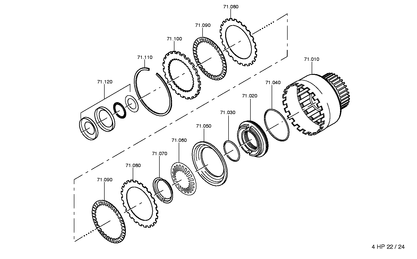 drawing for ALPINA 1215440 - OUTER CLUTCH DISC (figure 2)