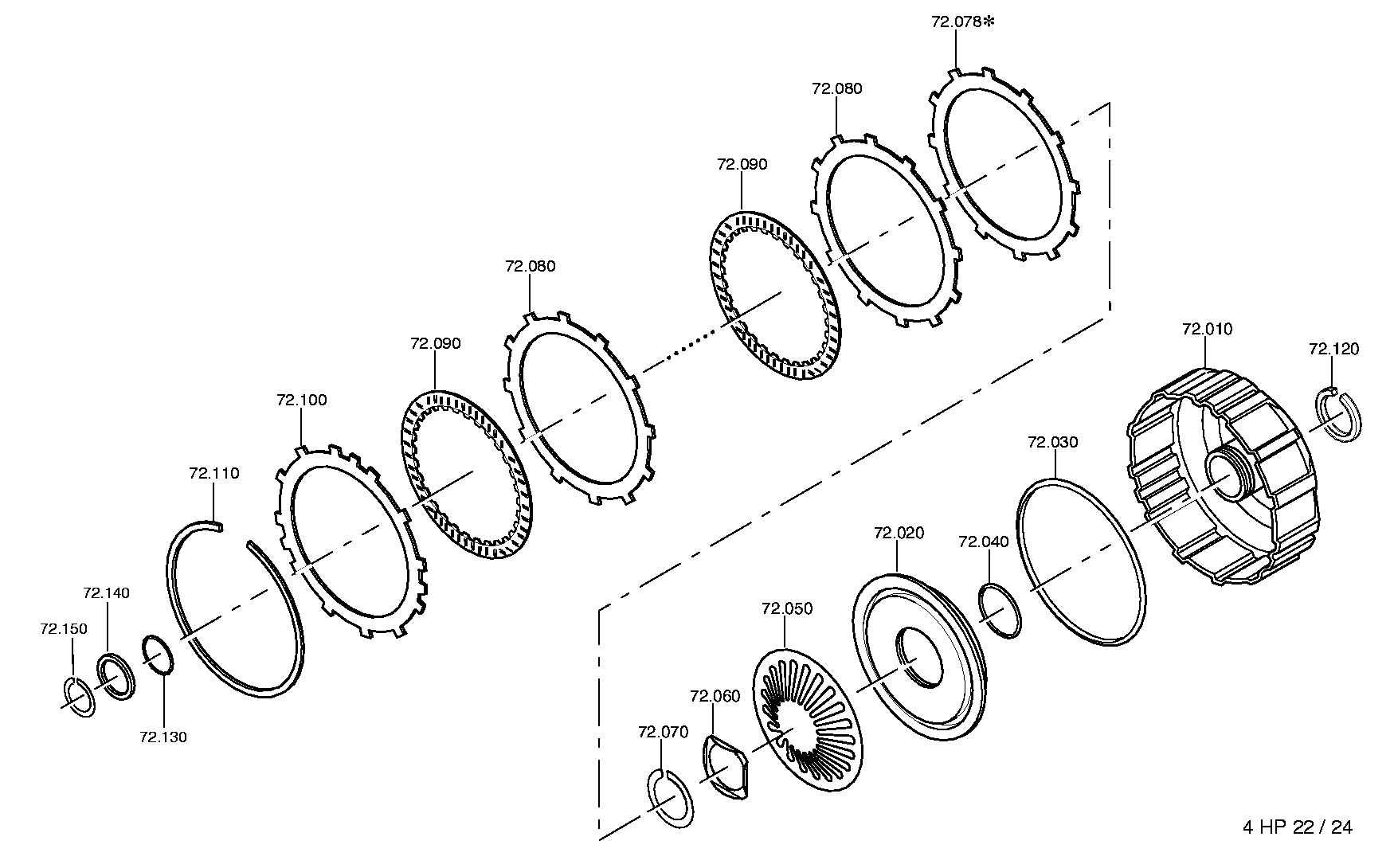 drawing for LIEBHERR GMBH 7011647 - SNAP RING (figure 1)