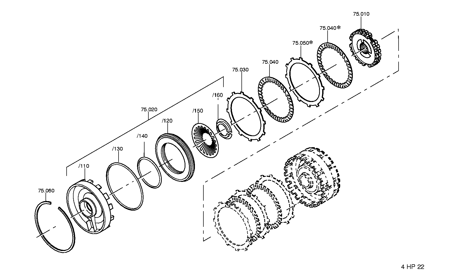 drawing for JAGUAR CARS LTD. 02JLM 916 - SNAP RING (figure 1)
