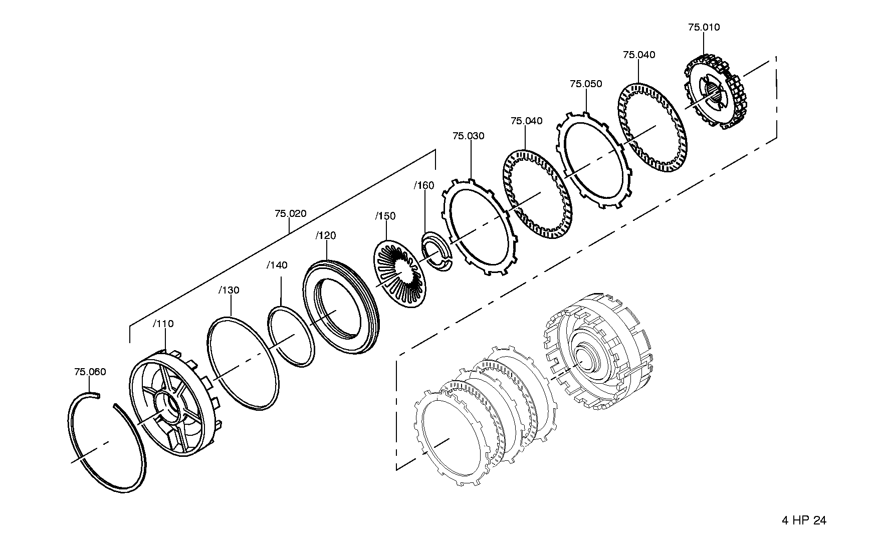 drawing for UNIPART 02JLM 10421 - FRICTION PLATE (figure 2)