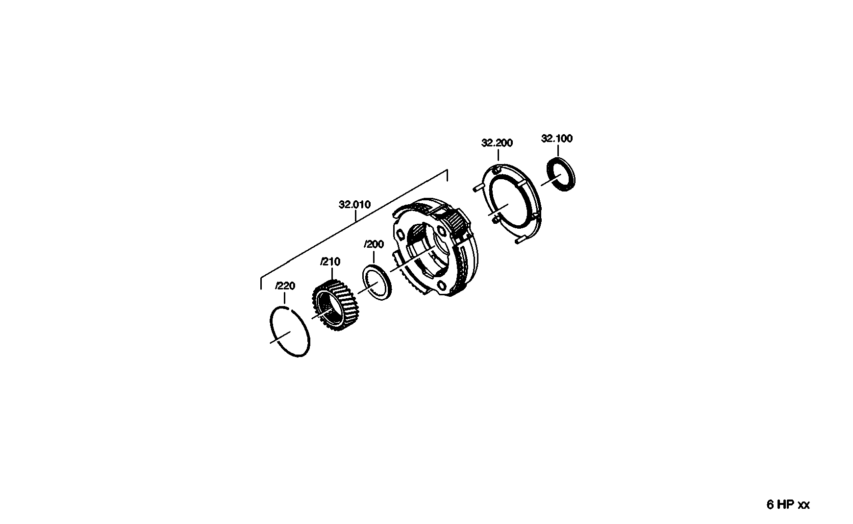 drawing for FORD MOTOR COMPANY 5L7Z 7L495B - AXIAL NEEDLE BEARING (figure 1)