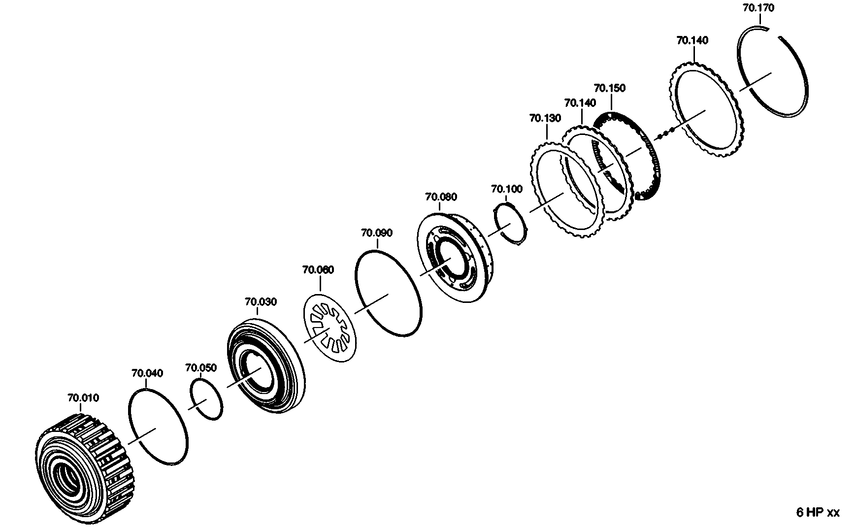drawing for FORD MOTOR COMPANY 5L7Z 7B442A - O.CLUTCH DISC (figure 2)