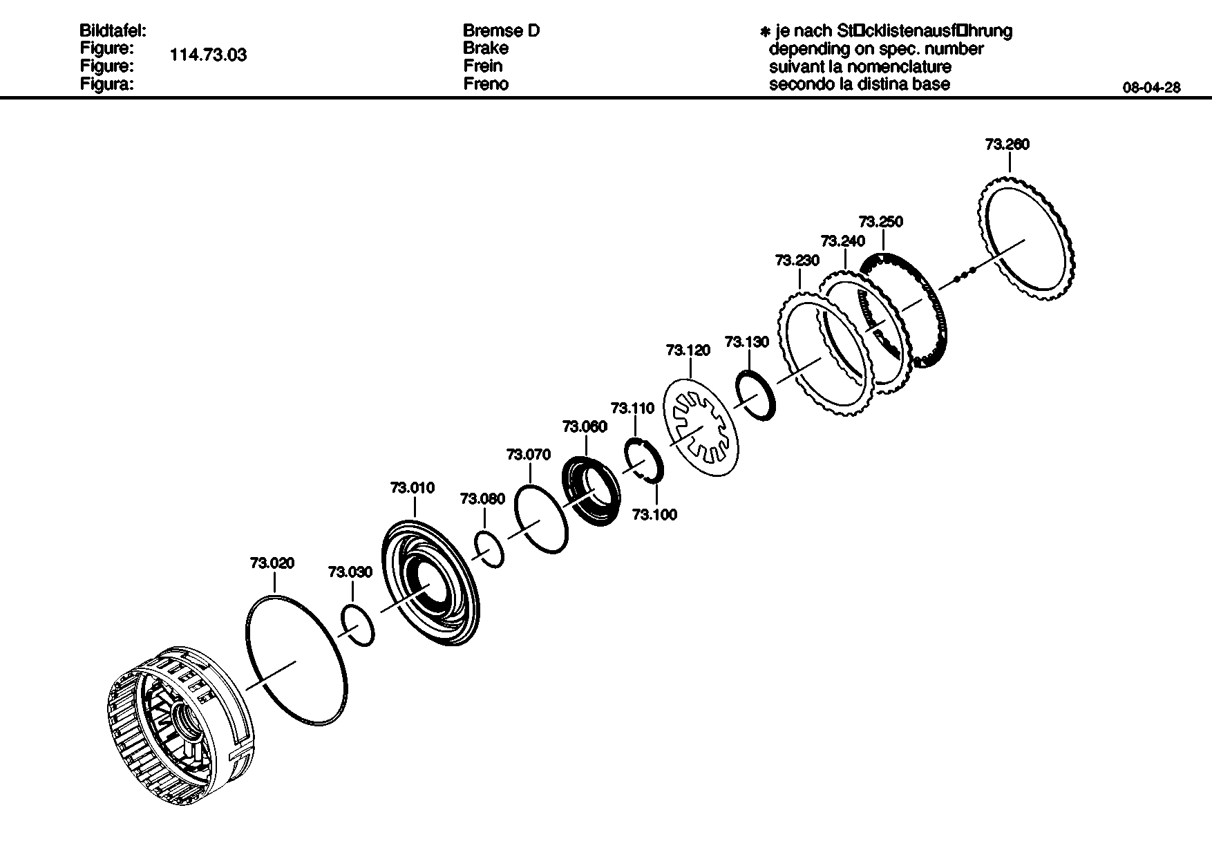 drawing for FORD MOTOR COMPANY 5L7Z 7B164B - LIN.CLUTCH DISC (figure 3)