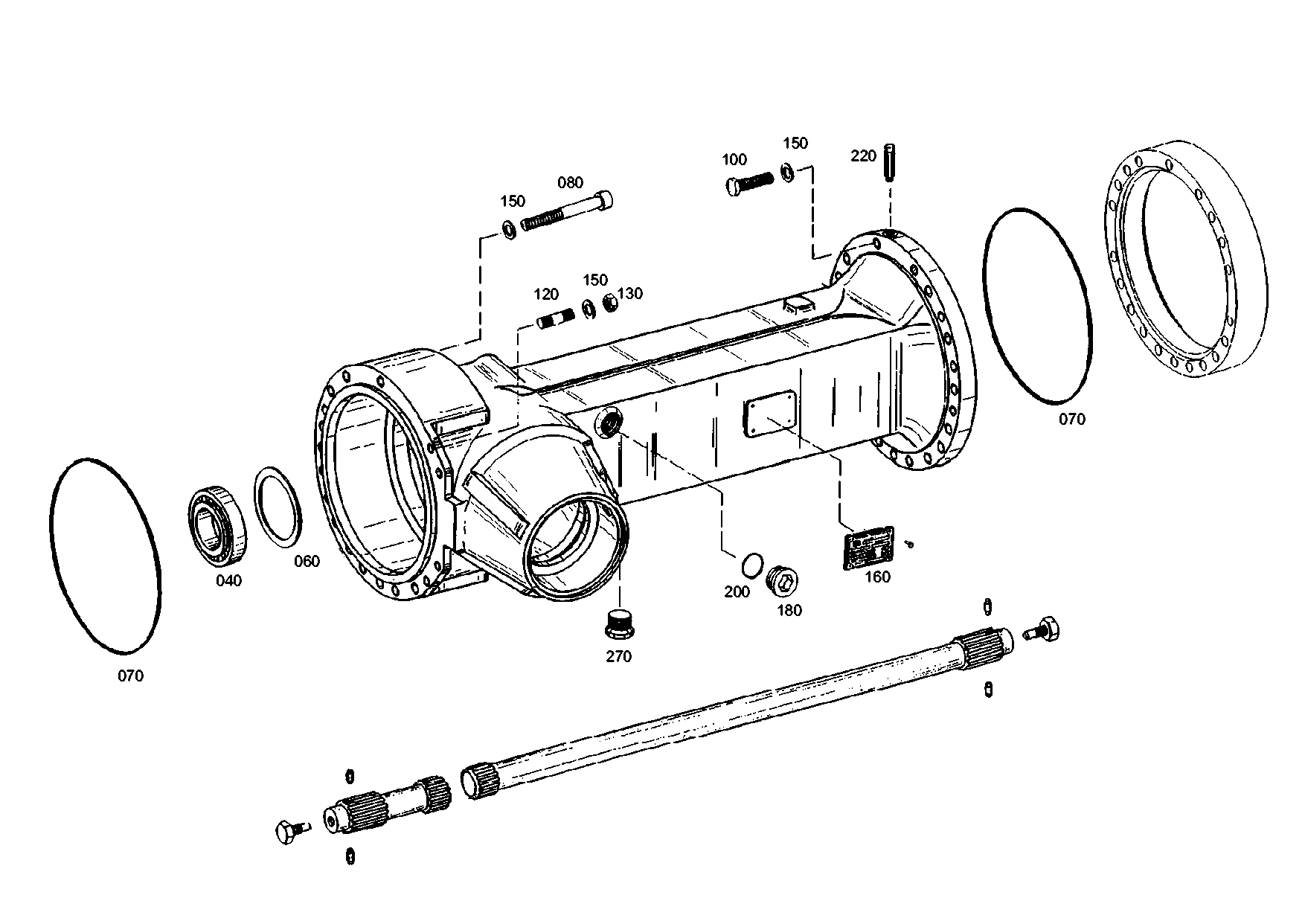 drawing for AGCO F380306020250 - O-RING