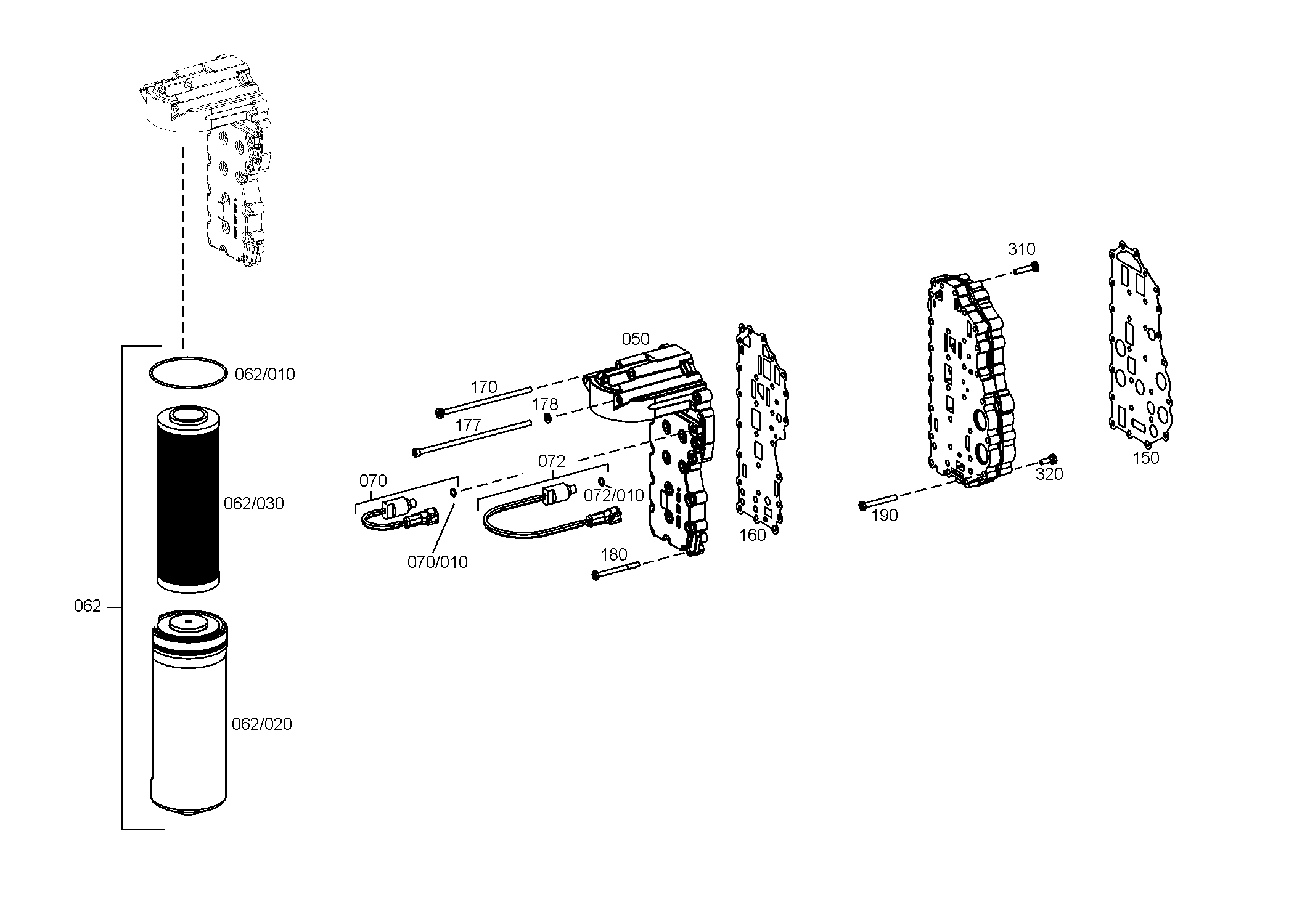 drawing for MAN 31775105 - PRESSURE SWITCH (figure 1)
