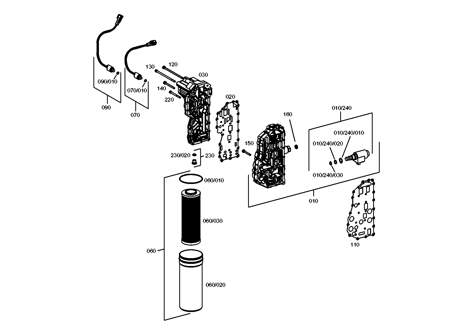 drawing for AGCO F824101470020 - SOLENOID VALVE