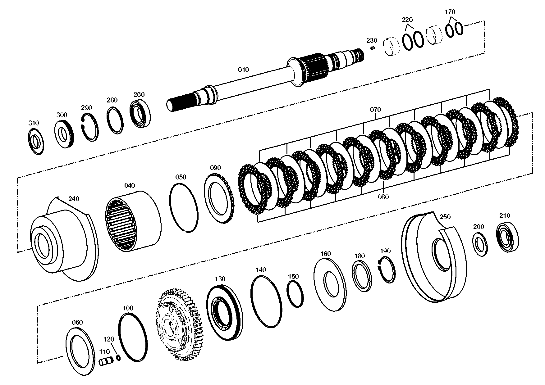 drawing for AGCO V35015100 - OUTER CLUTCH DISC (figure 1)