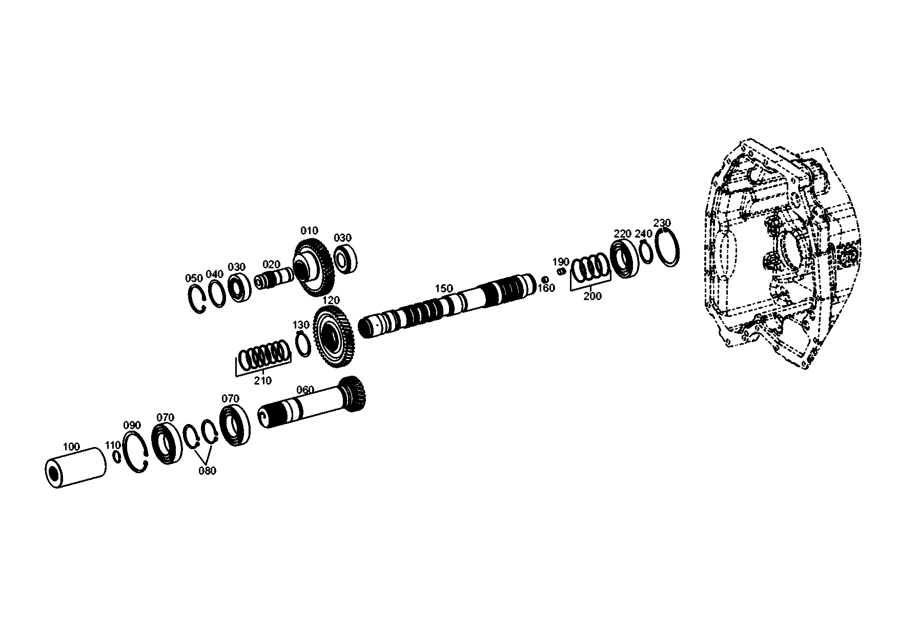 drawing for TEREX EQUIPMENT LIMITED ZGAQ-01838 - CIRCLIP (figure 3)