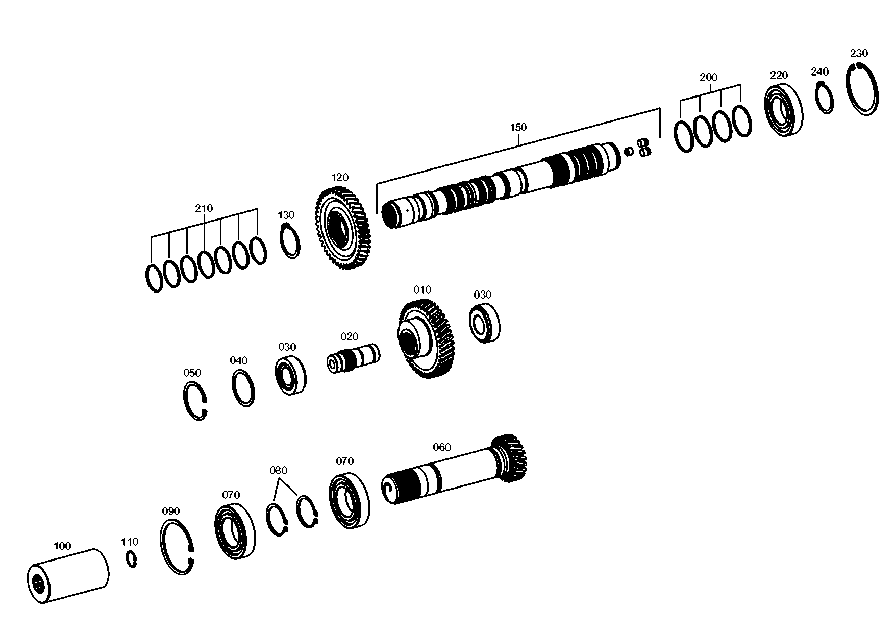 drawing for TEREX EQUIPMENT LIMITED ZGAQ-01838 - CIRCLIP (figure 4)