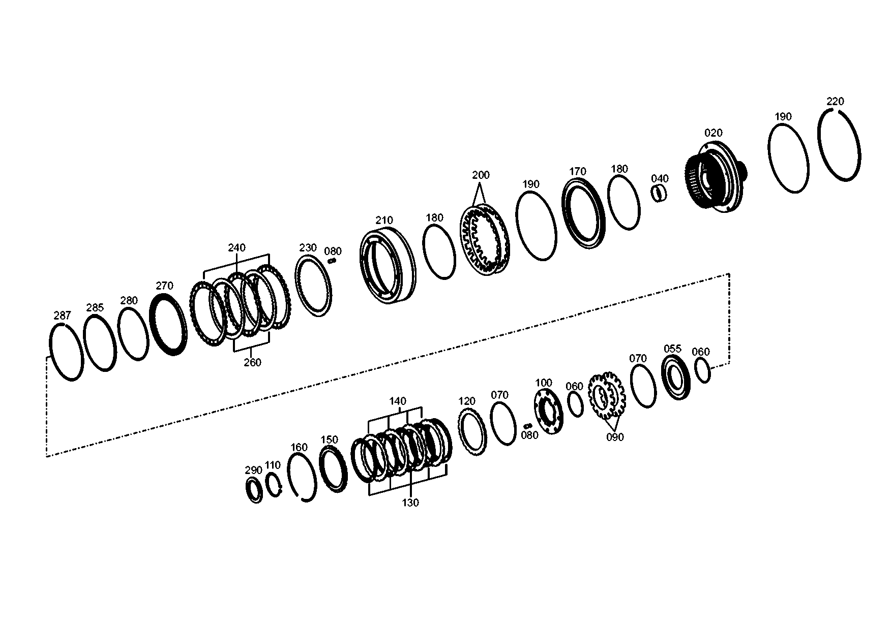 drawing for JOHN DEERE L150725 - SNAP RING (figure 5)