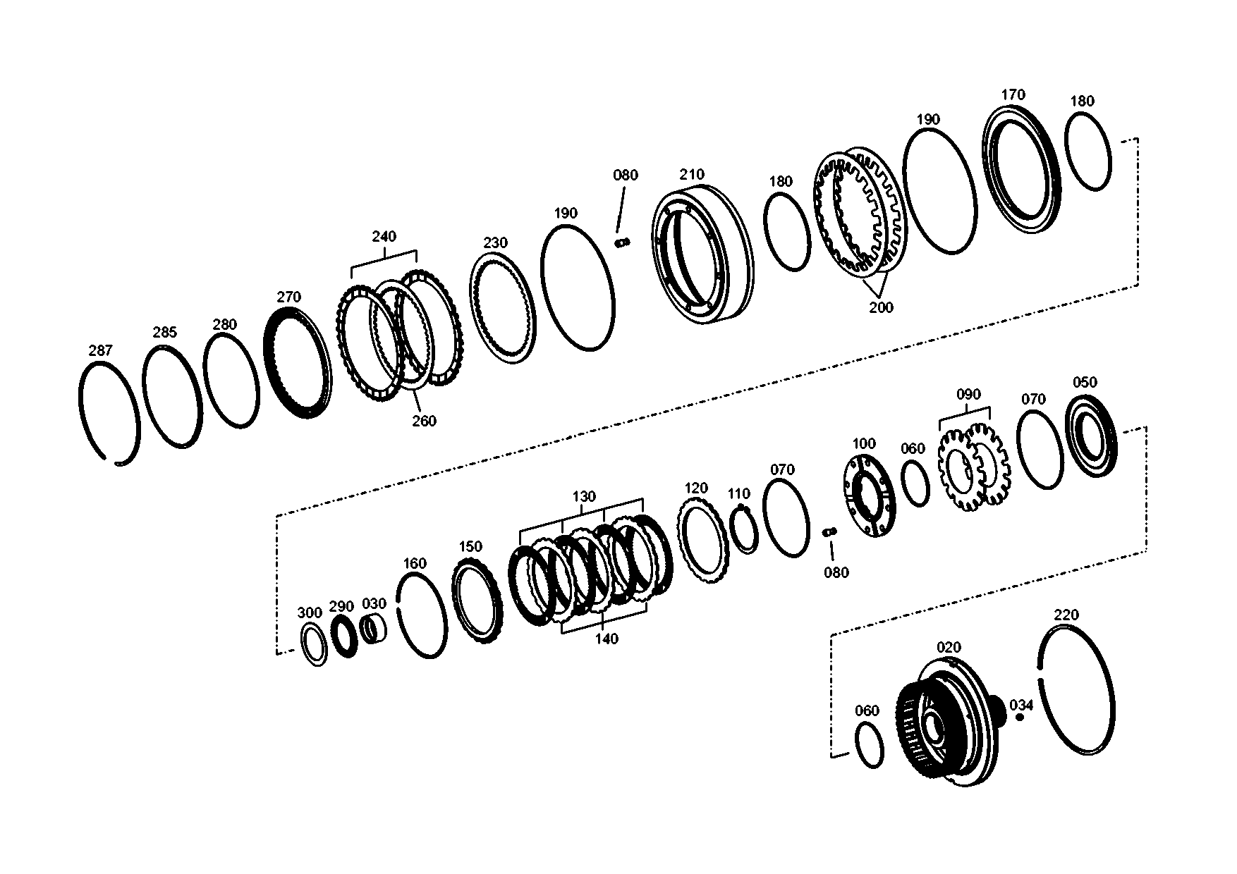 drawing for JOHN DEERE L150823 - I.CLUTCH DISC (figure 2)