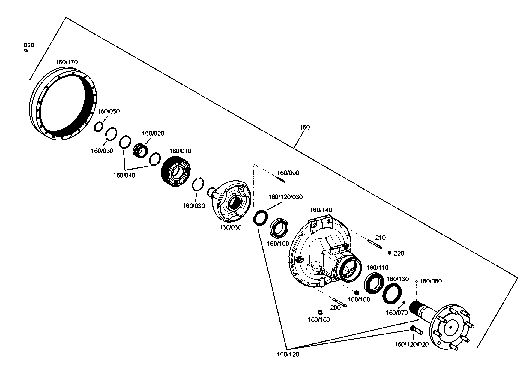 drawing for SKF 32020X/PEXVB1291 - TAPERED ROLLER BEARING (figure 2)
