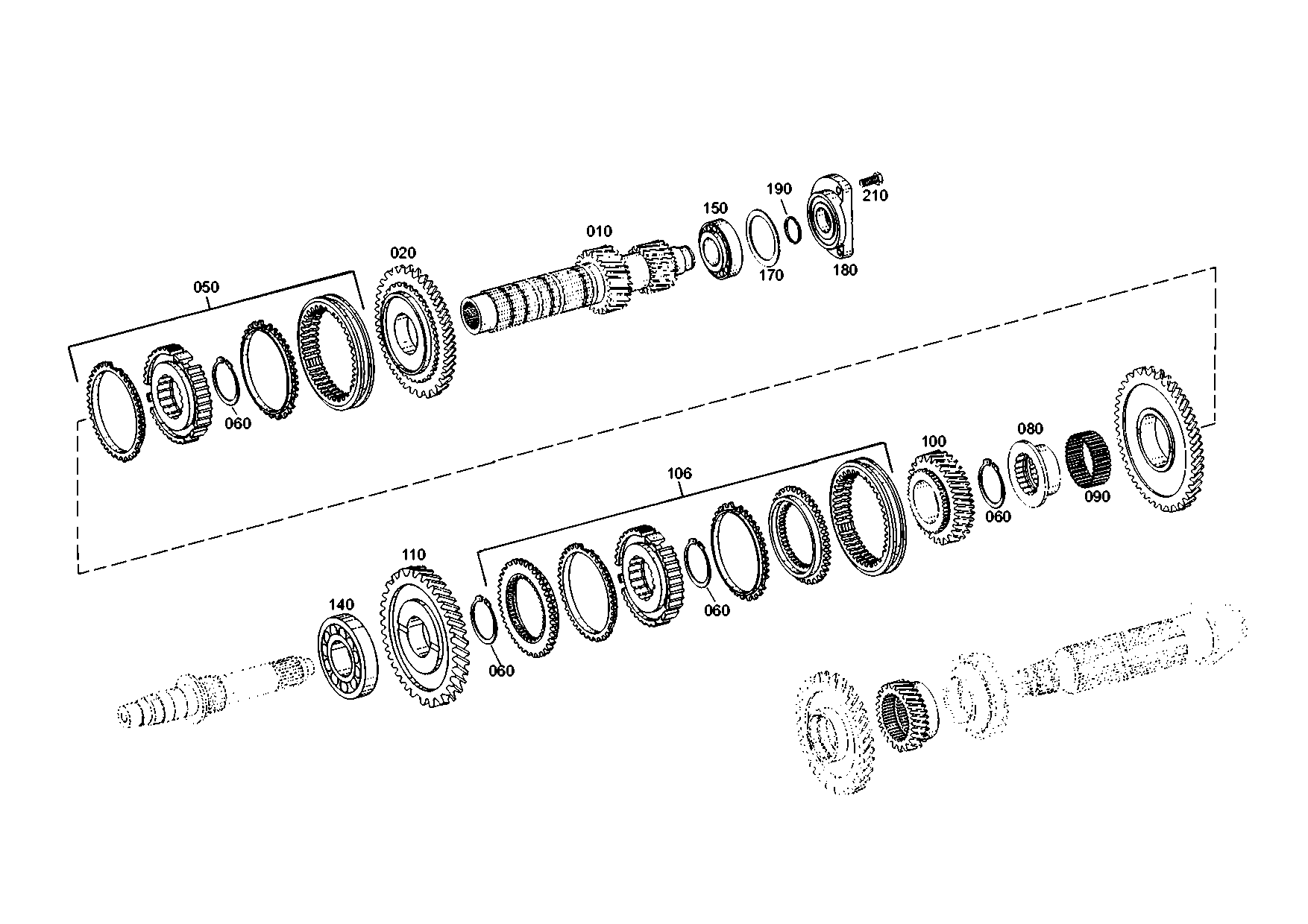 drawing for AGCO V35049800 - SYNCHRONIZER