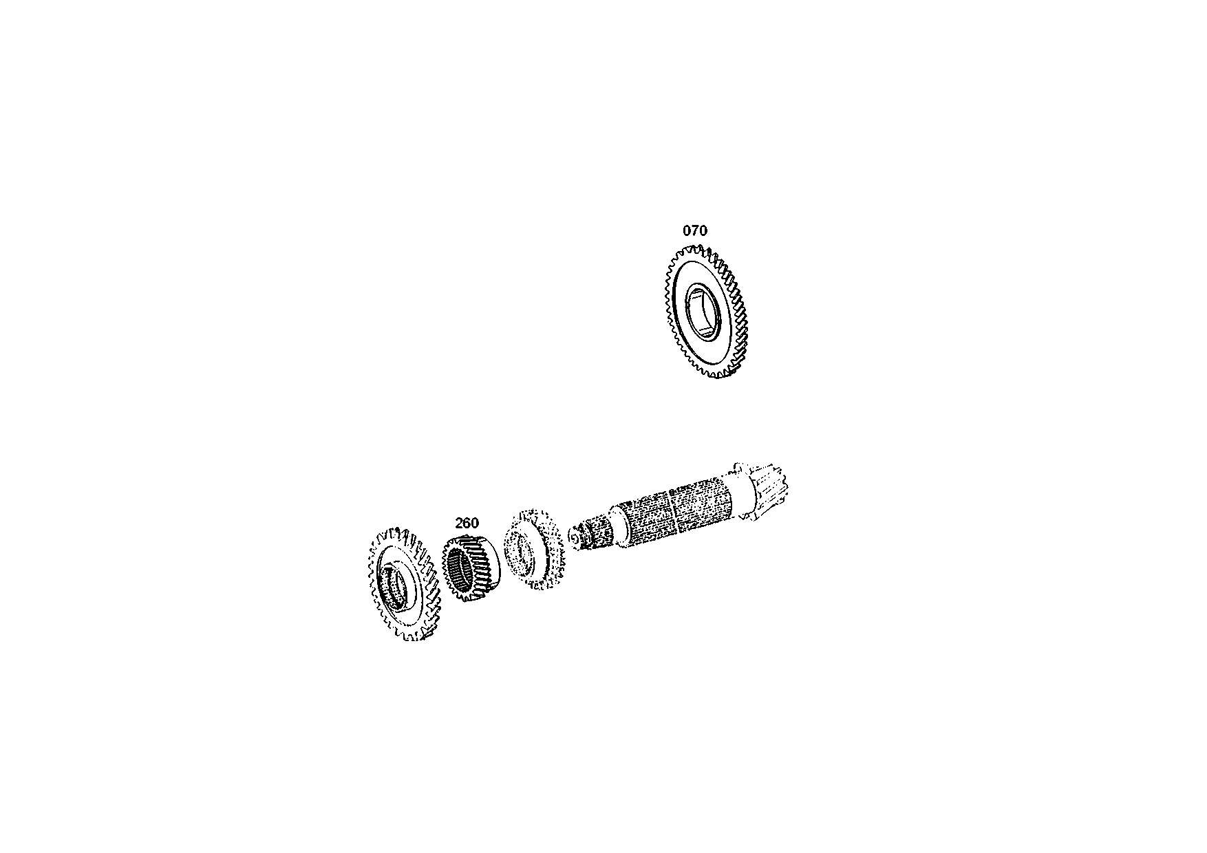 drawing for AGCO 35052500 - GEAR (figure 1)