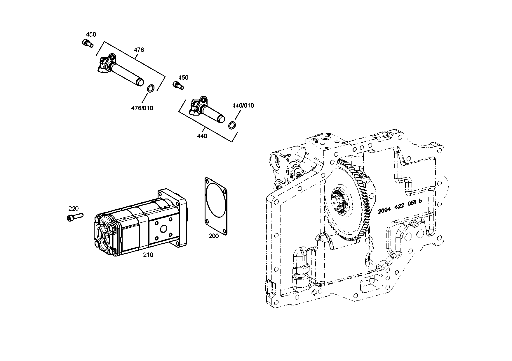 drawing for AGCO V35003000 - PUMP