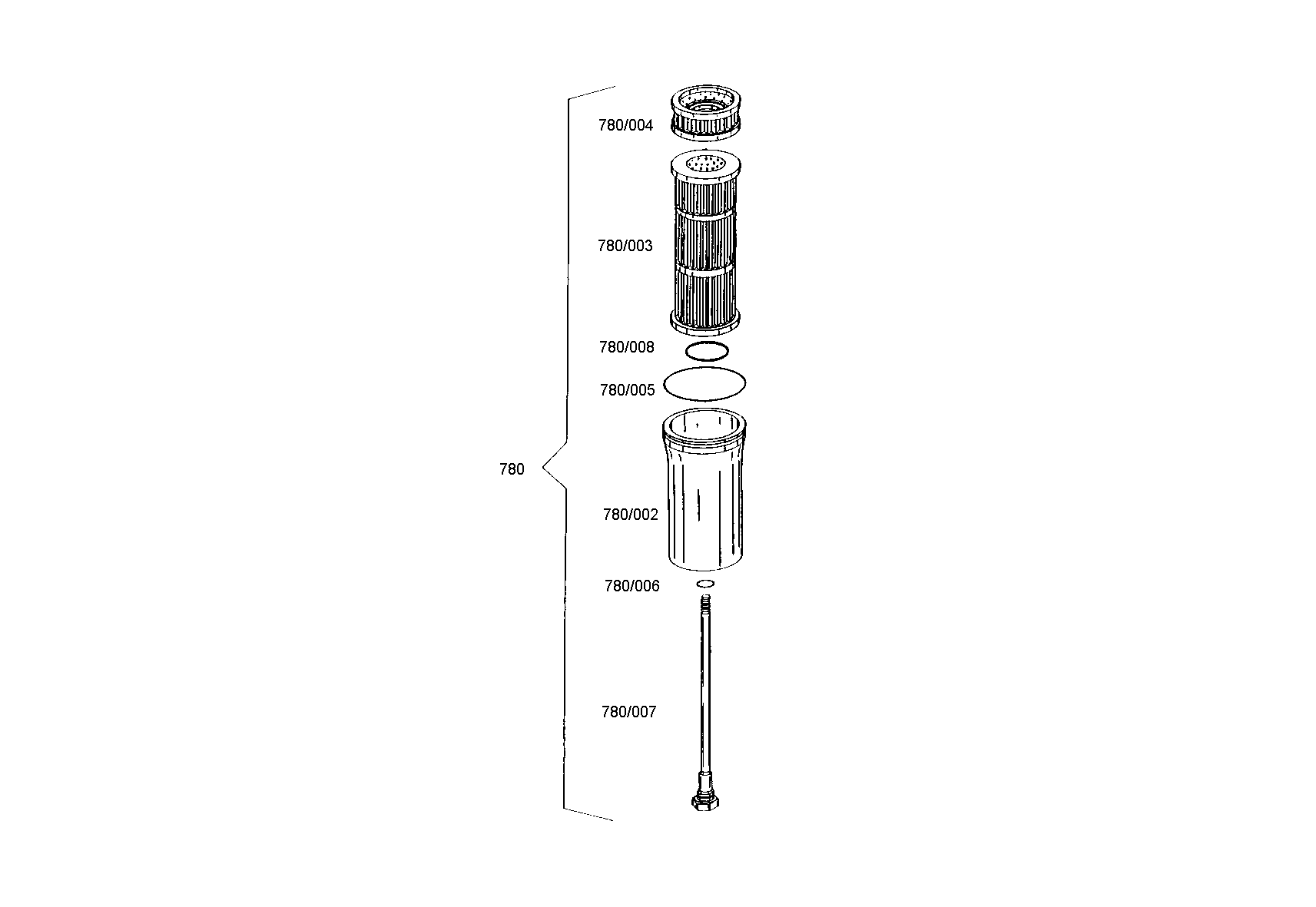 drawing for AGCO F824100470240 - SUCTION FILTER