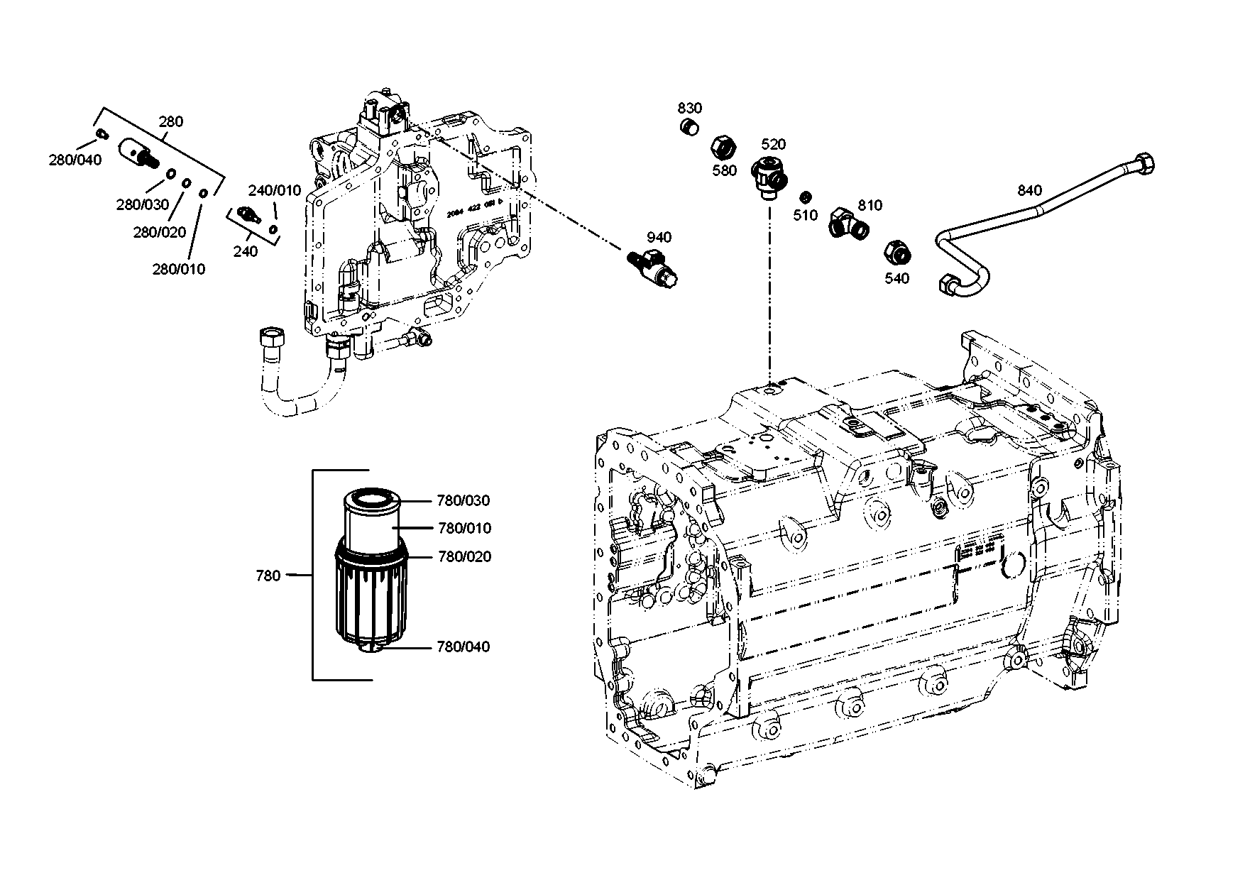drawing for AGCO VGS9636 - T-ADAPTER