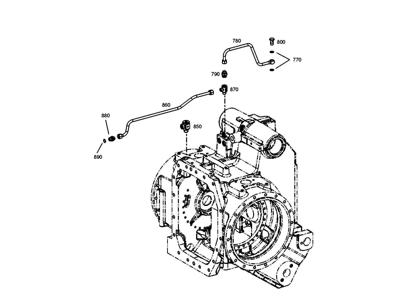 drawing for AGCO V35087700 - PIPE UNION