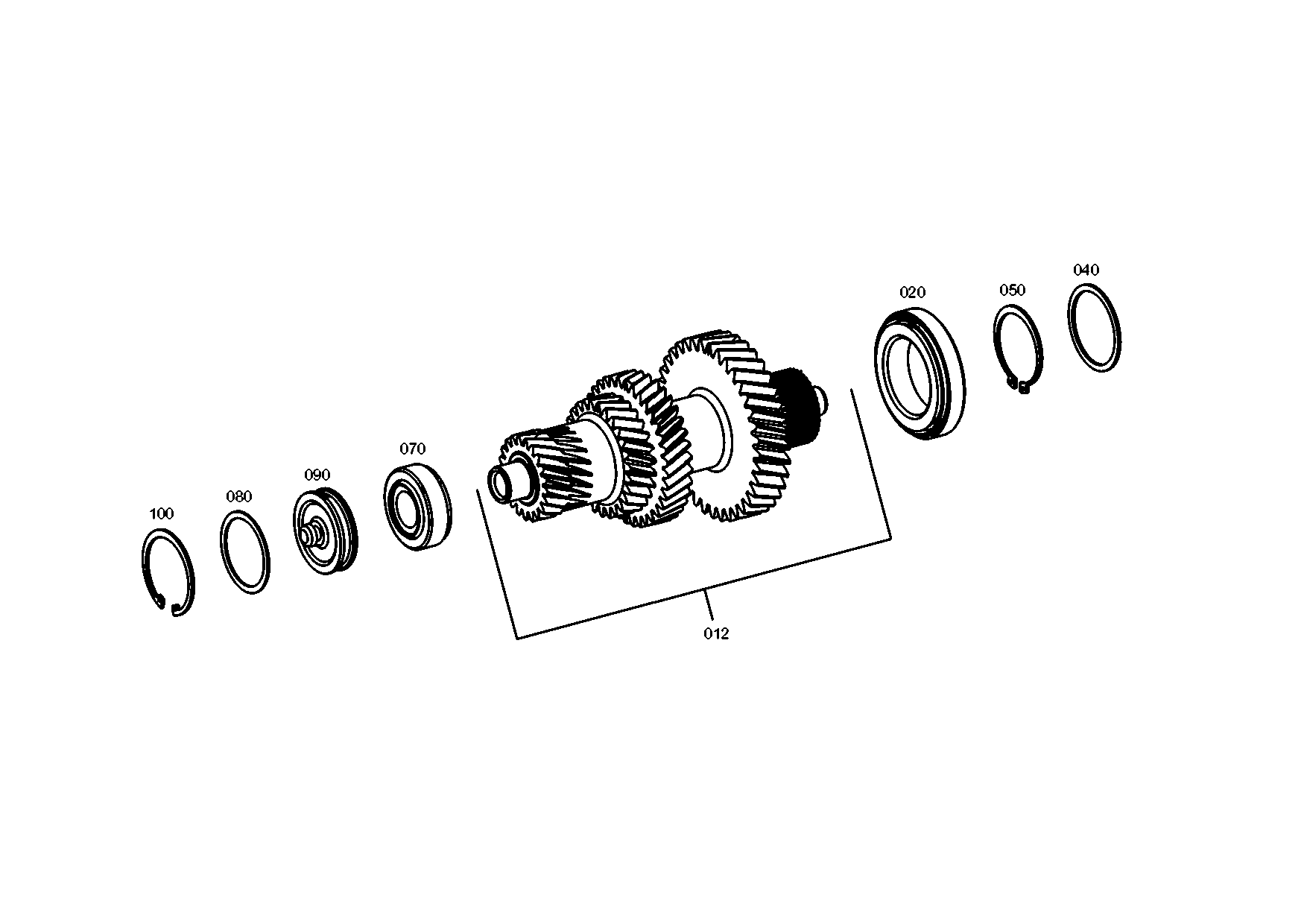drawing for DAF 1191434 - CIRCLIP (figure 2)