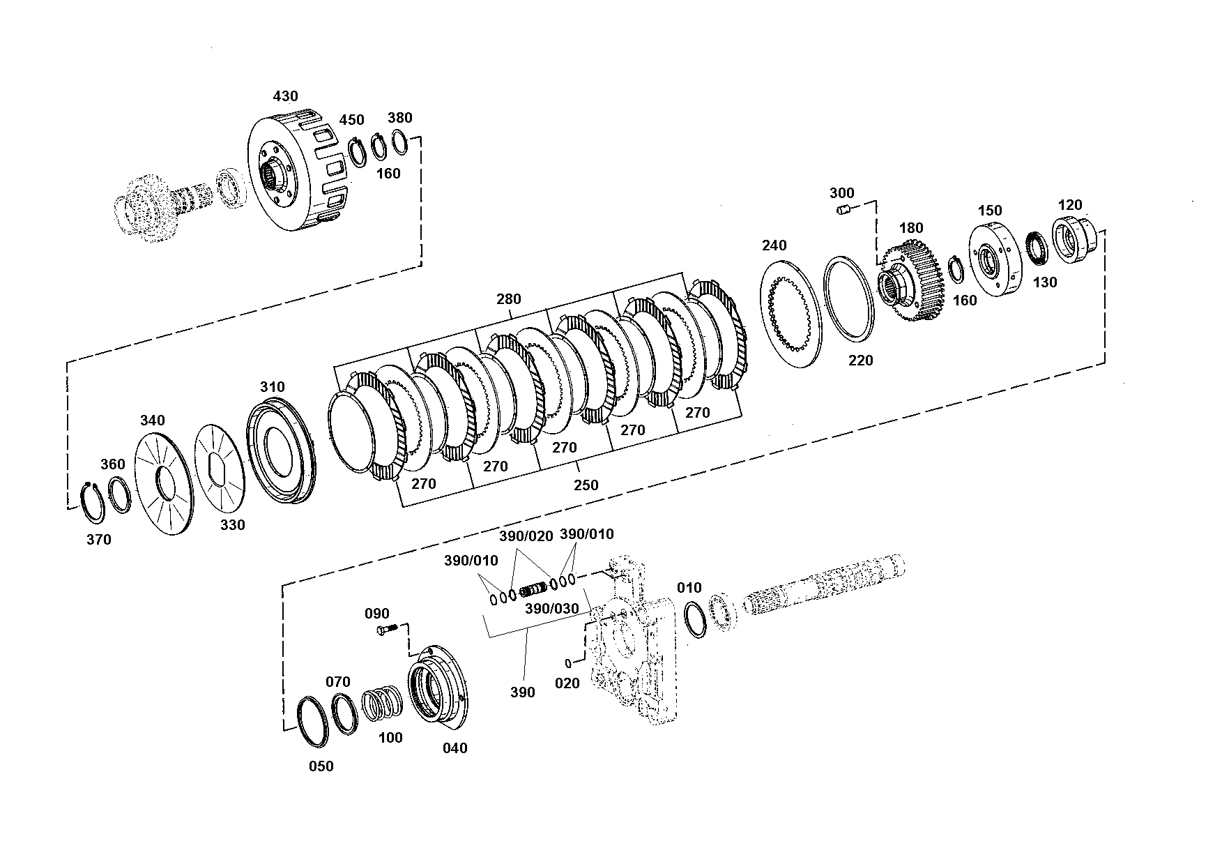 drawing for AGCO F514100100140 - I.CLUTCH DISC
