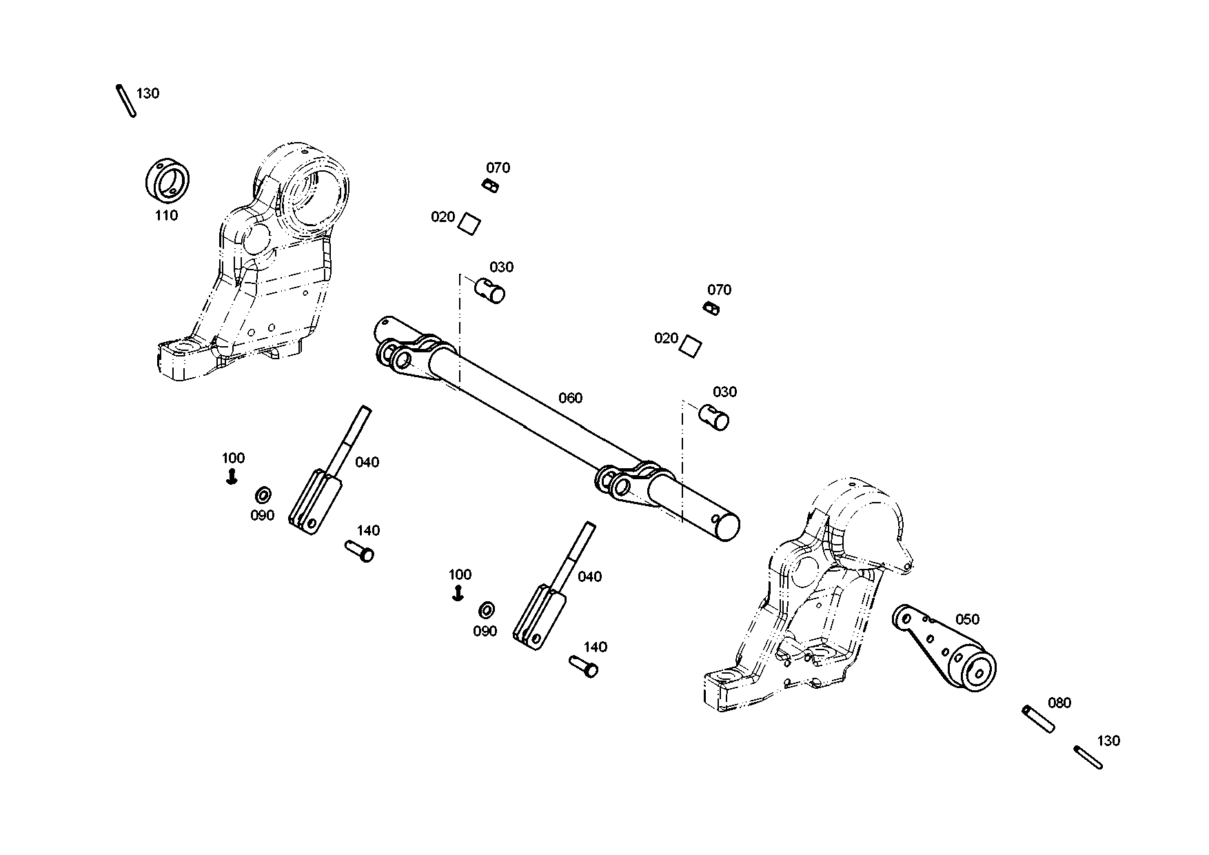 drawing for CASE CORPORATION 100105A1 - SLOT. PIN (figure 4)