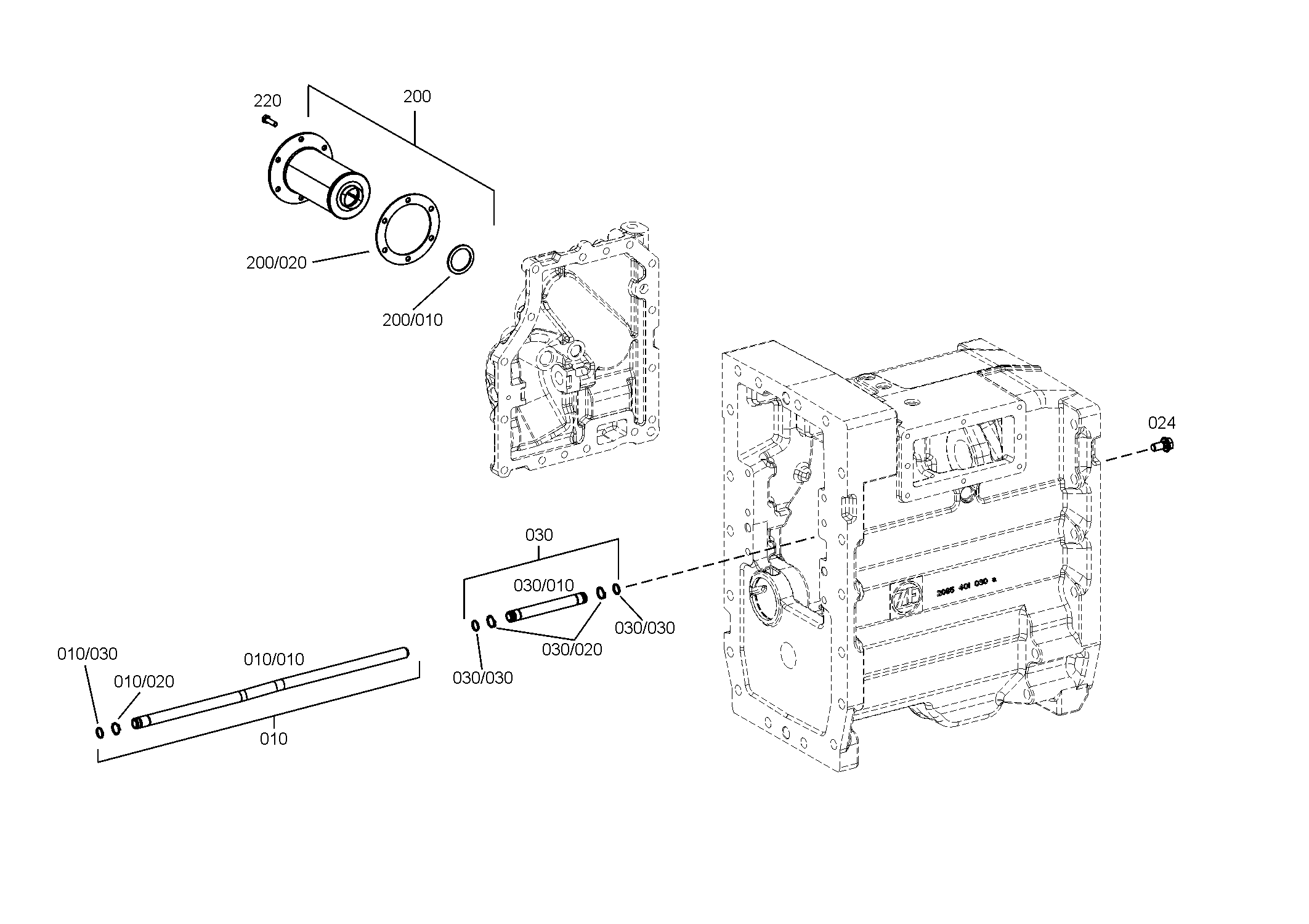 drawing for JCB 822003240 - HEXAGON SCREW (figure 1)