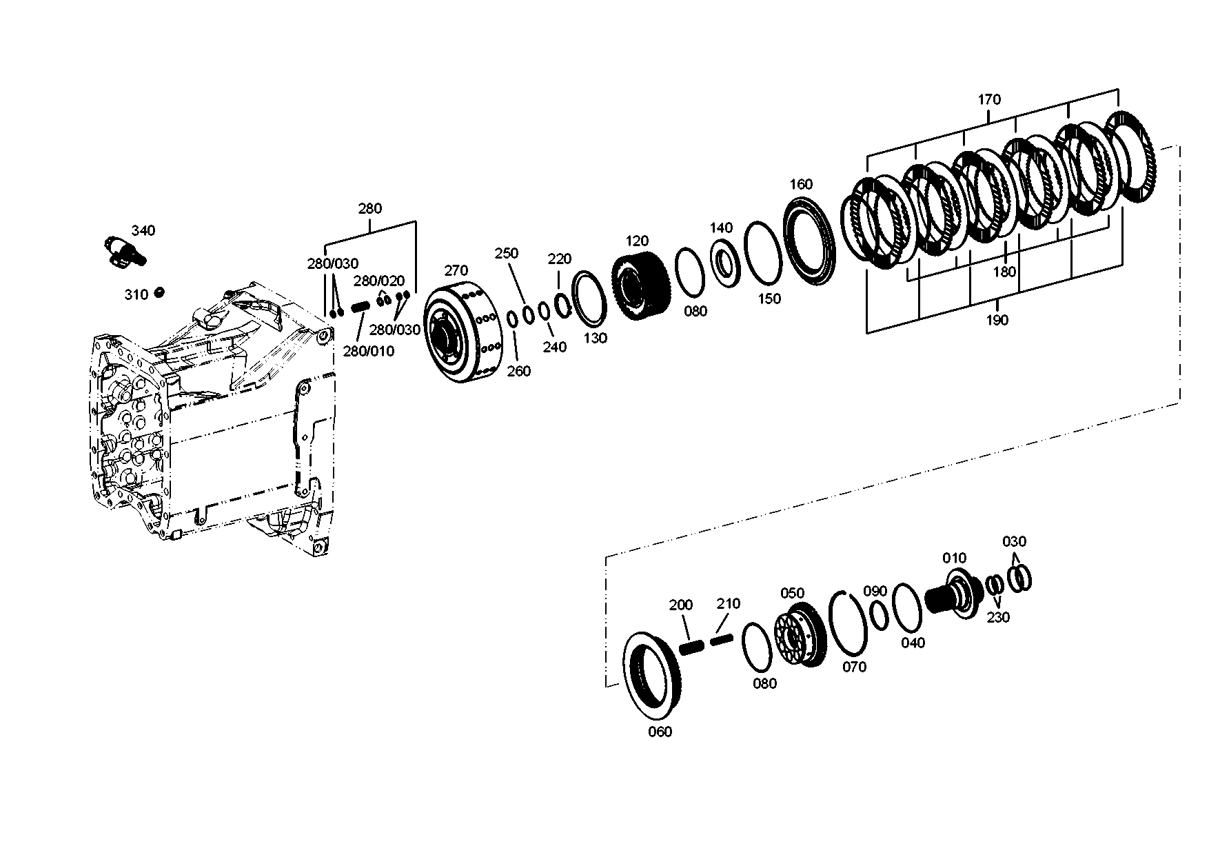 drawing for AGCO F515100100380 - LINED CLUTCH DISK
