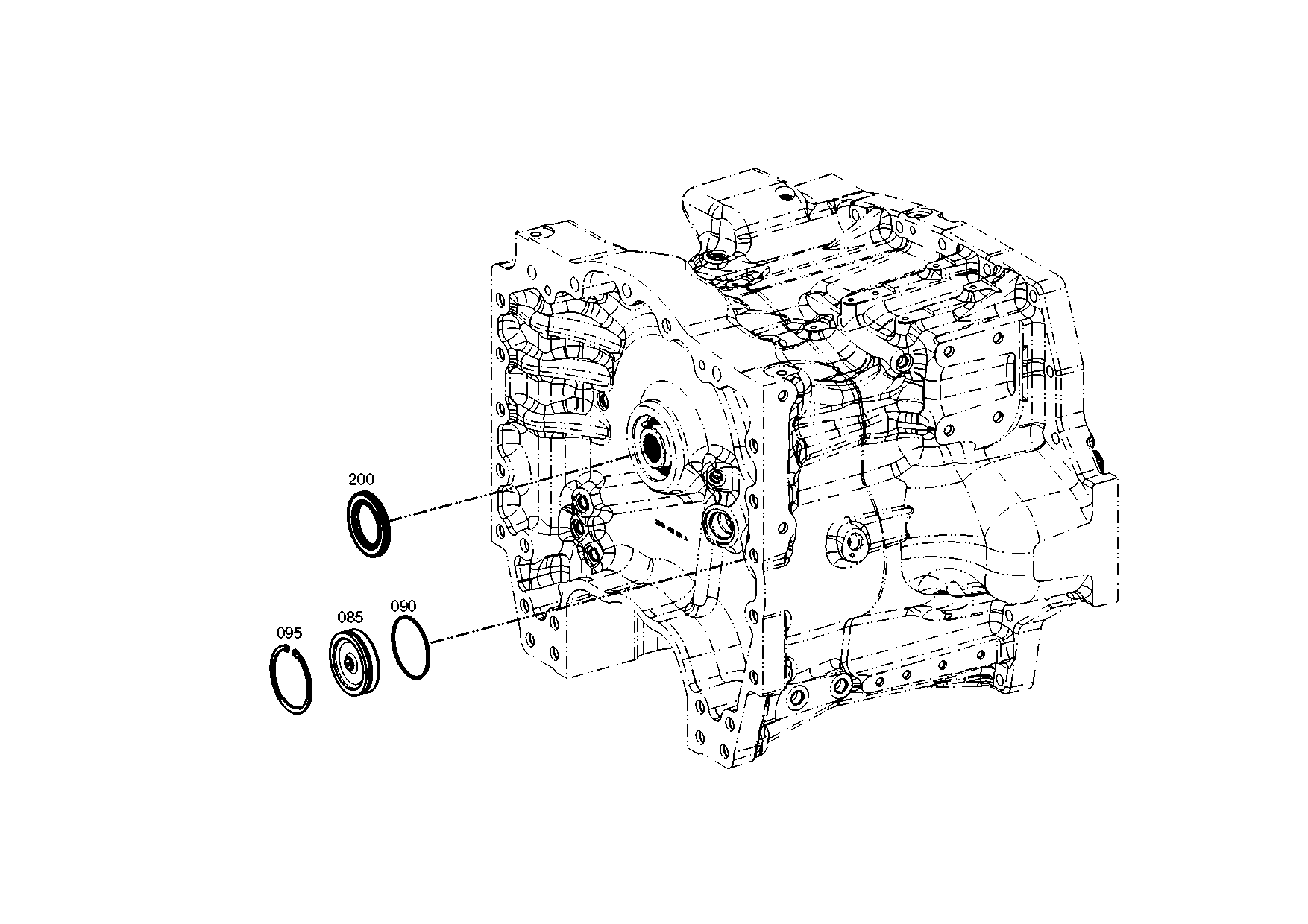 drawing for CNH NEW HOLLAND 185533A1 - BALL BEARING (figure 3)