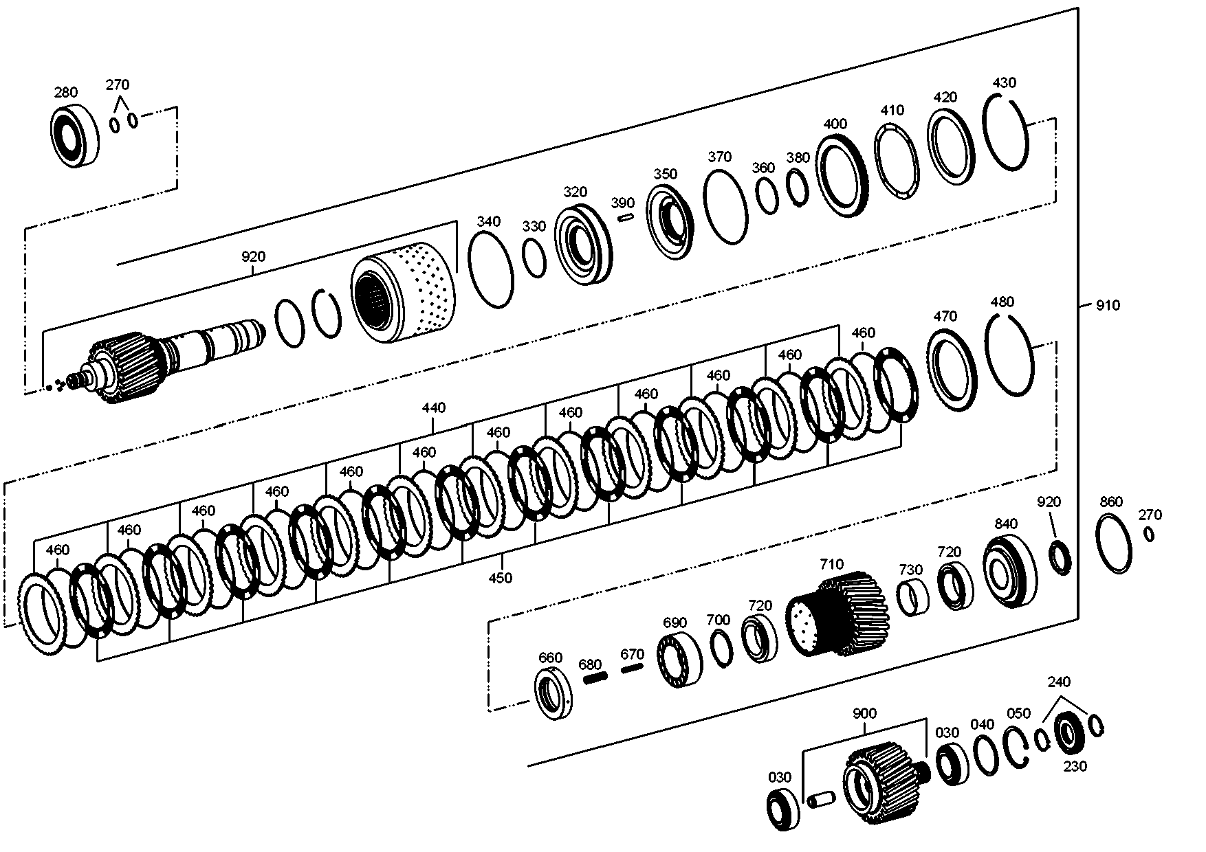 drawing for CLAAS CSE 25017490 - ANNULAR CYLINDER (figure 3)