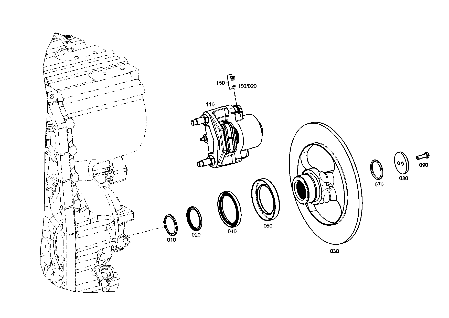 drawing for DOOSAN 101529-00018 - REPAIR KIT (figure 1)