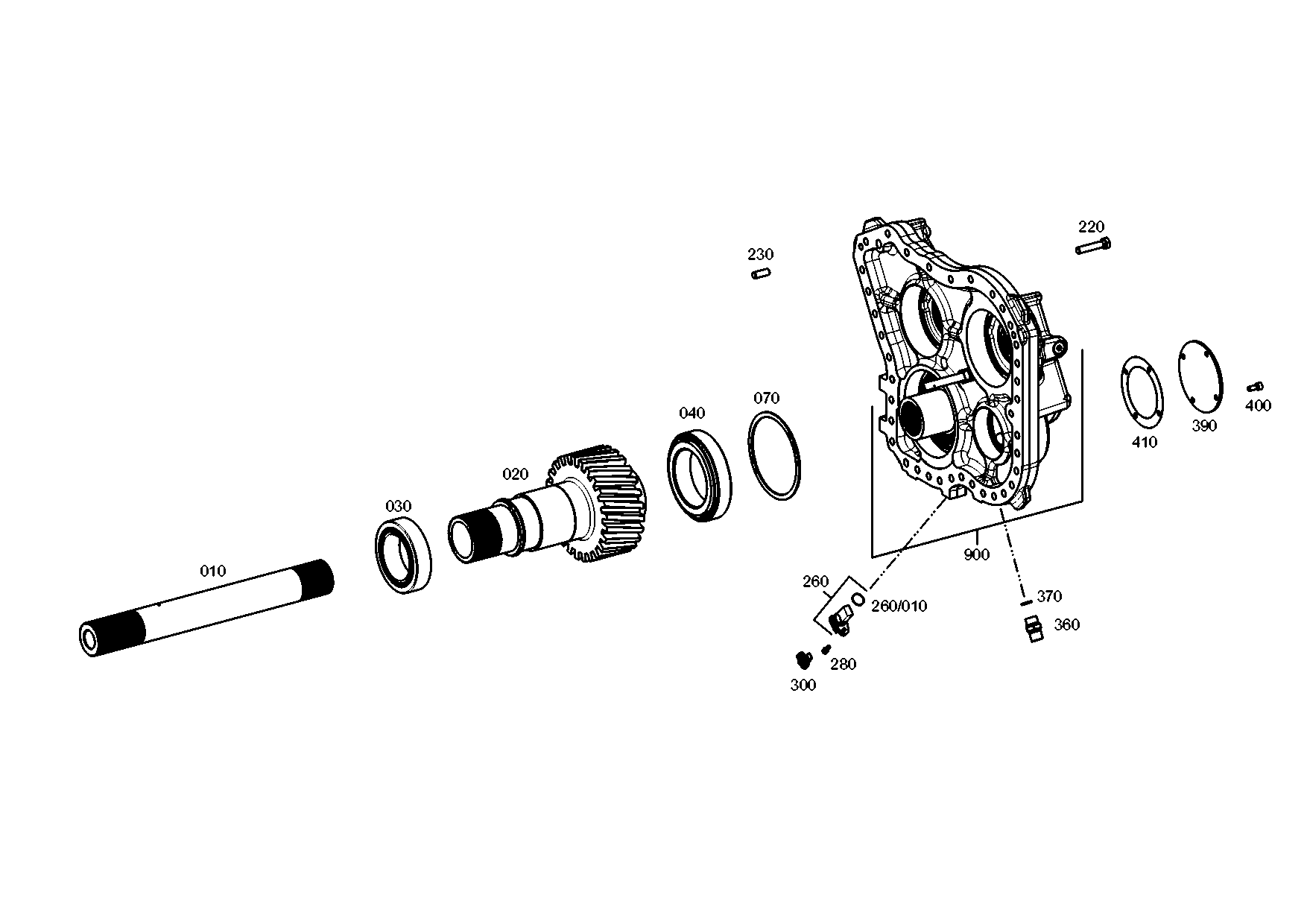 drawing for CLAAS CSE 05017380 - SHAFT (figure 5)