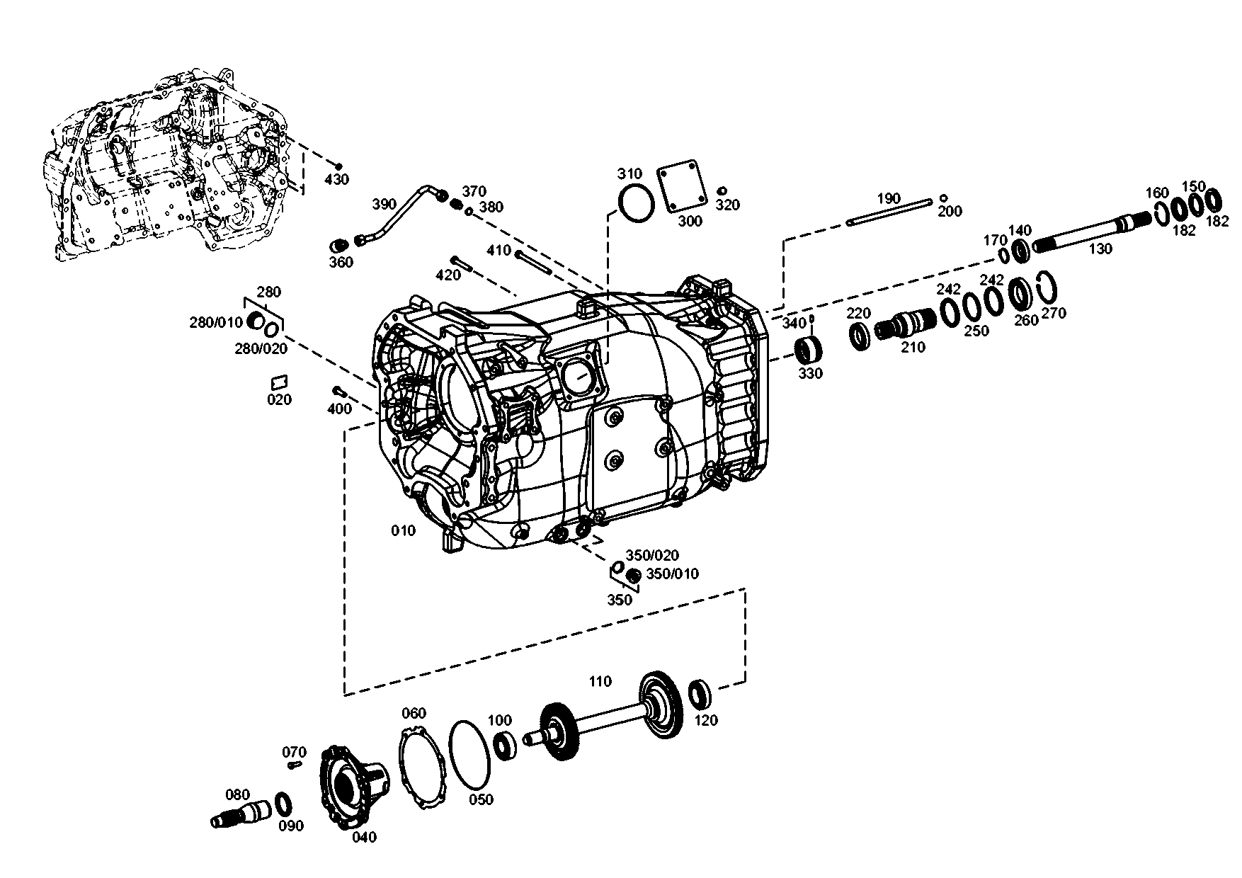 drawing for STEYR NUTZFAHRZEUGE AG 192310210072 - BEARING COVER (figure 1)