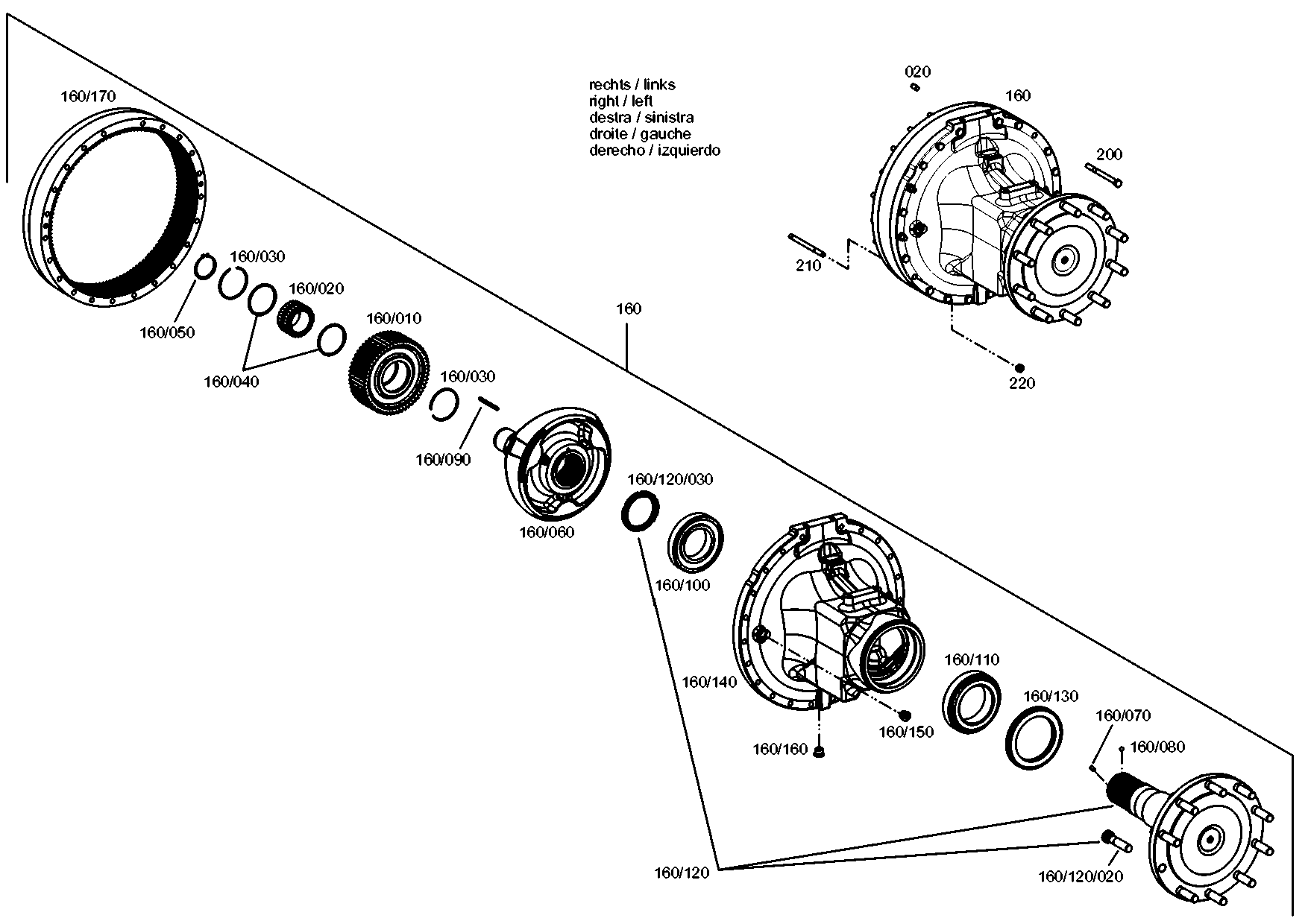drawing for AGCO V35115100 - TA.ROLLER BEARING (figure 1)