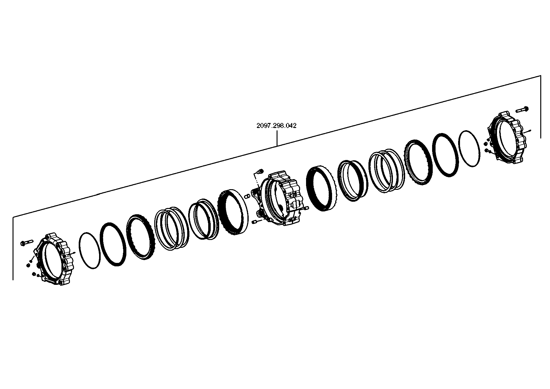 drawing for STEYR NUTZFAHRZEUGE AG 0.900.2710.3 - COUPLING K1/K2 (figure 1)