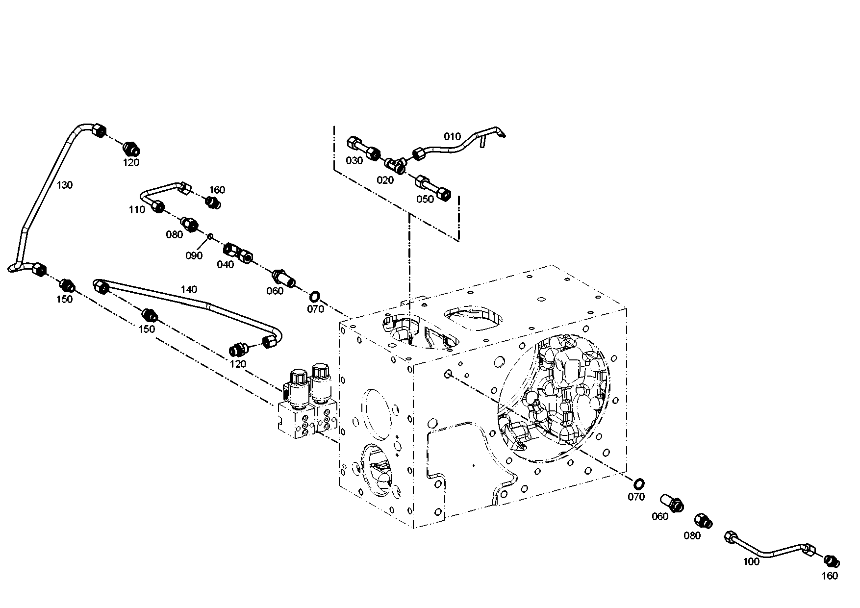 drawing for MAGNA STEYR 153700210062 - ORIFICE (figure 1)