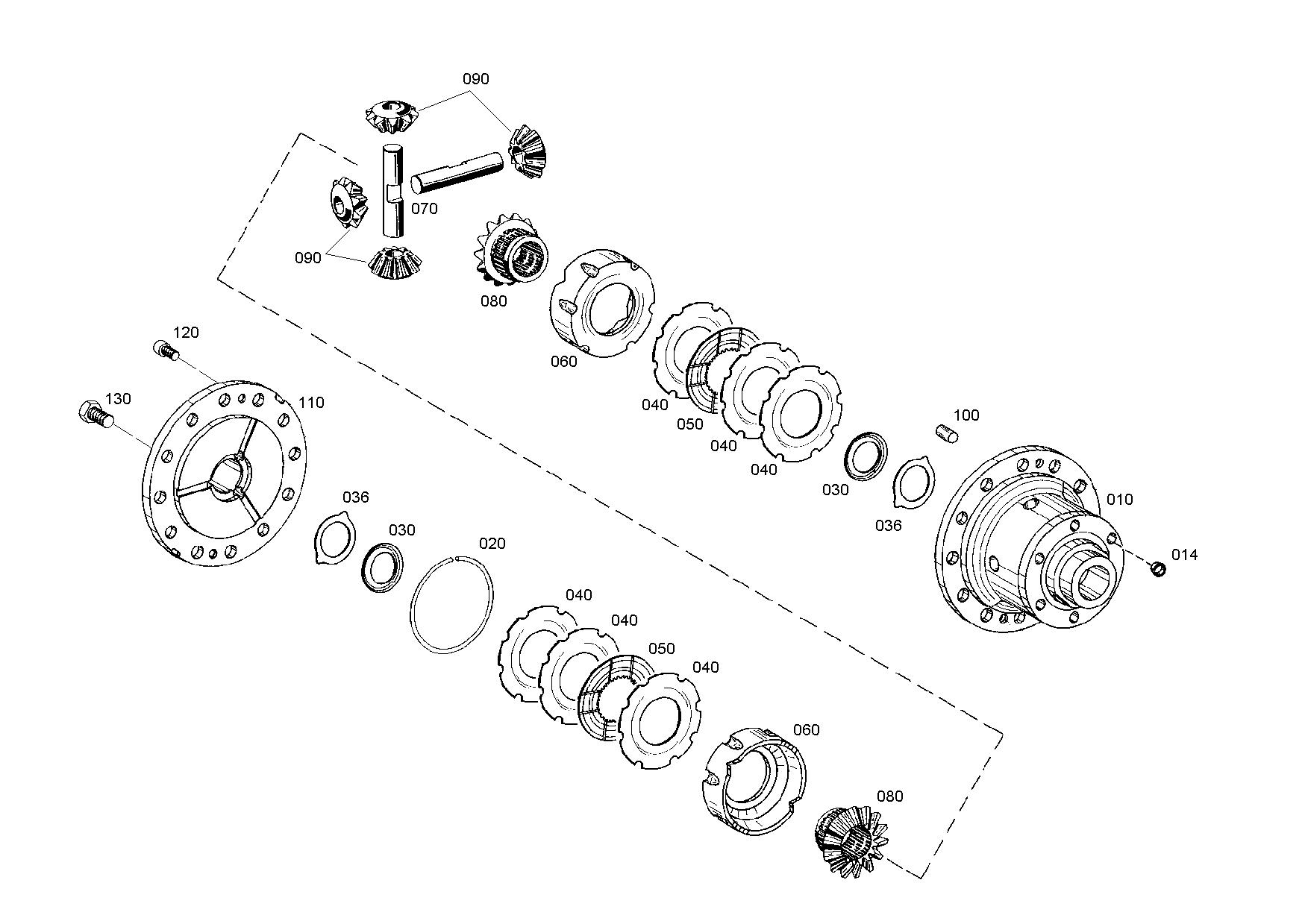 drawing for JOHN DEERE AT253100 - AXLE BEVEL GEAR (figure 1)