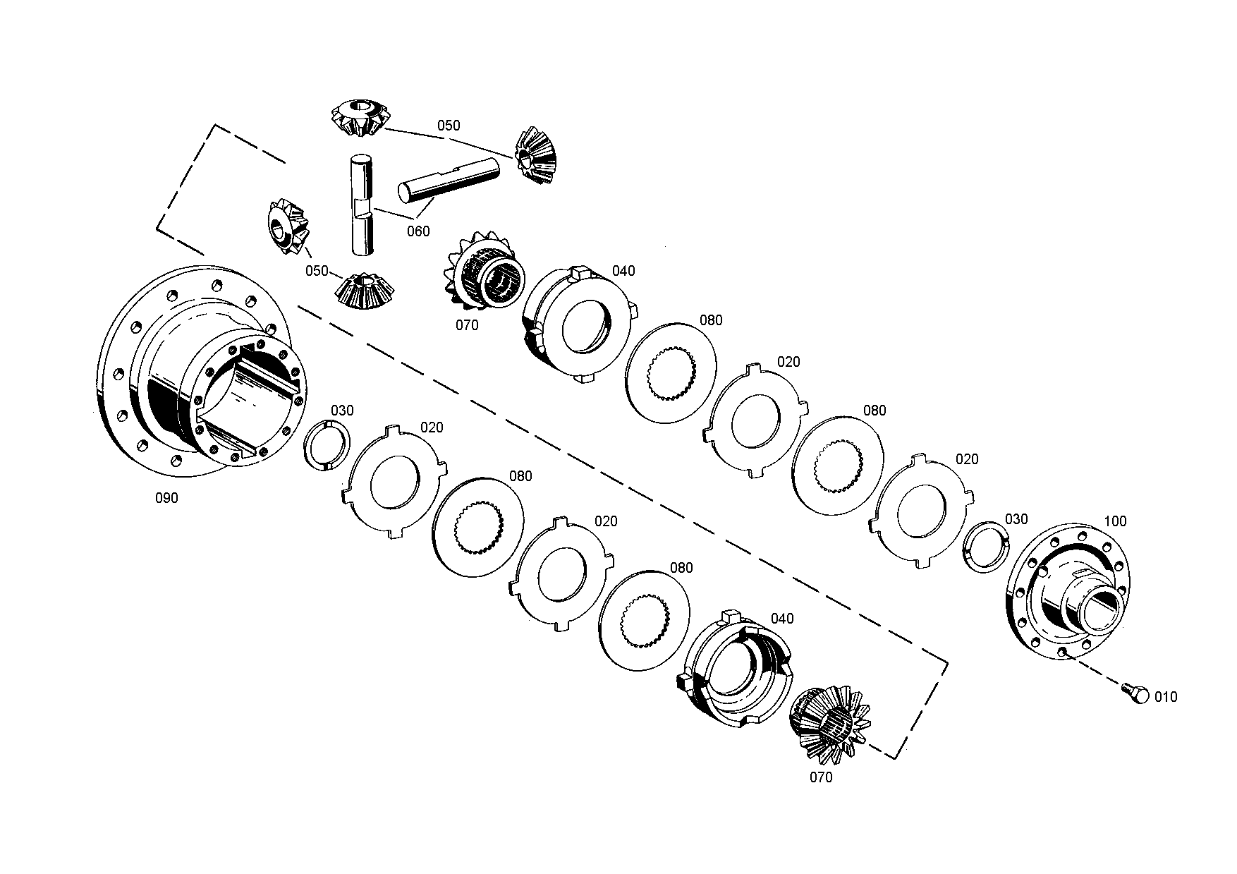 drawing for AHLMANN 419 974 2A - FRICTION PLATE (figure 2)