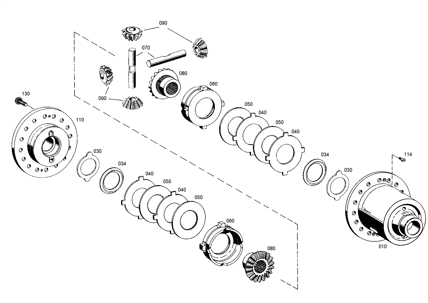 drawing for ATLAS-COPCO-DOMINE 8131707 - AXLE BEVEL GEAR (figure 2)