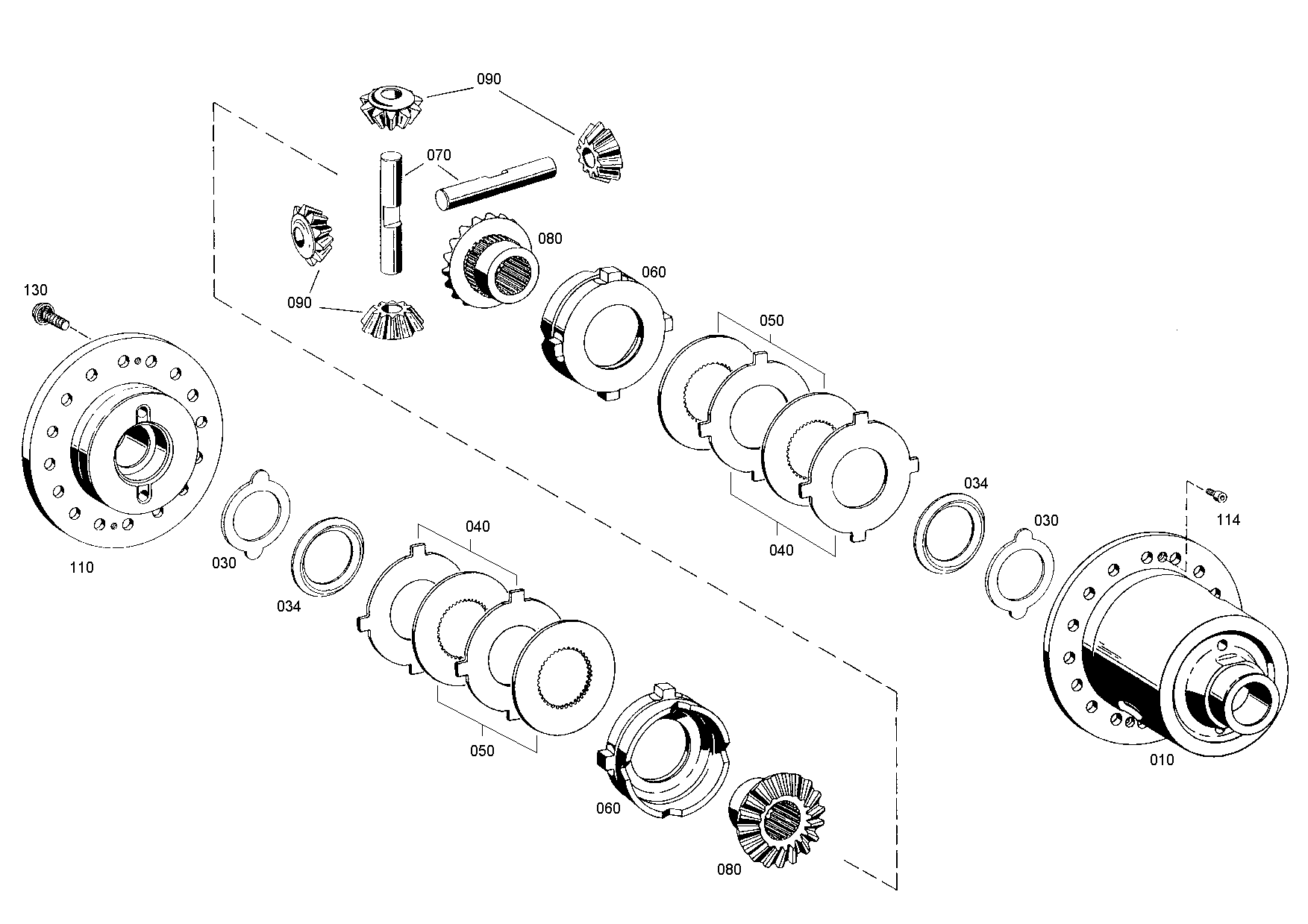 drawing for JOHN DEERE ZF200064 - DIFFERENTIAL AXLE (figure 3)