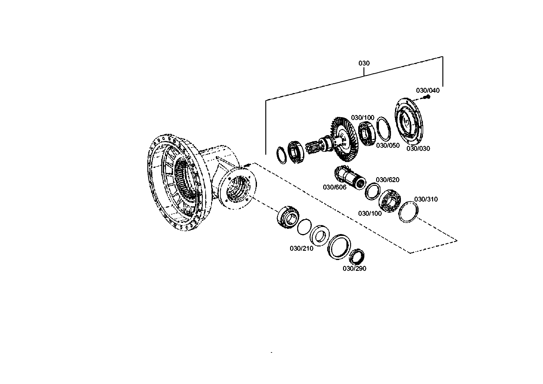 drawing for DAF 69658 - TAPER ROLLER BEARING (figure 2)
