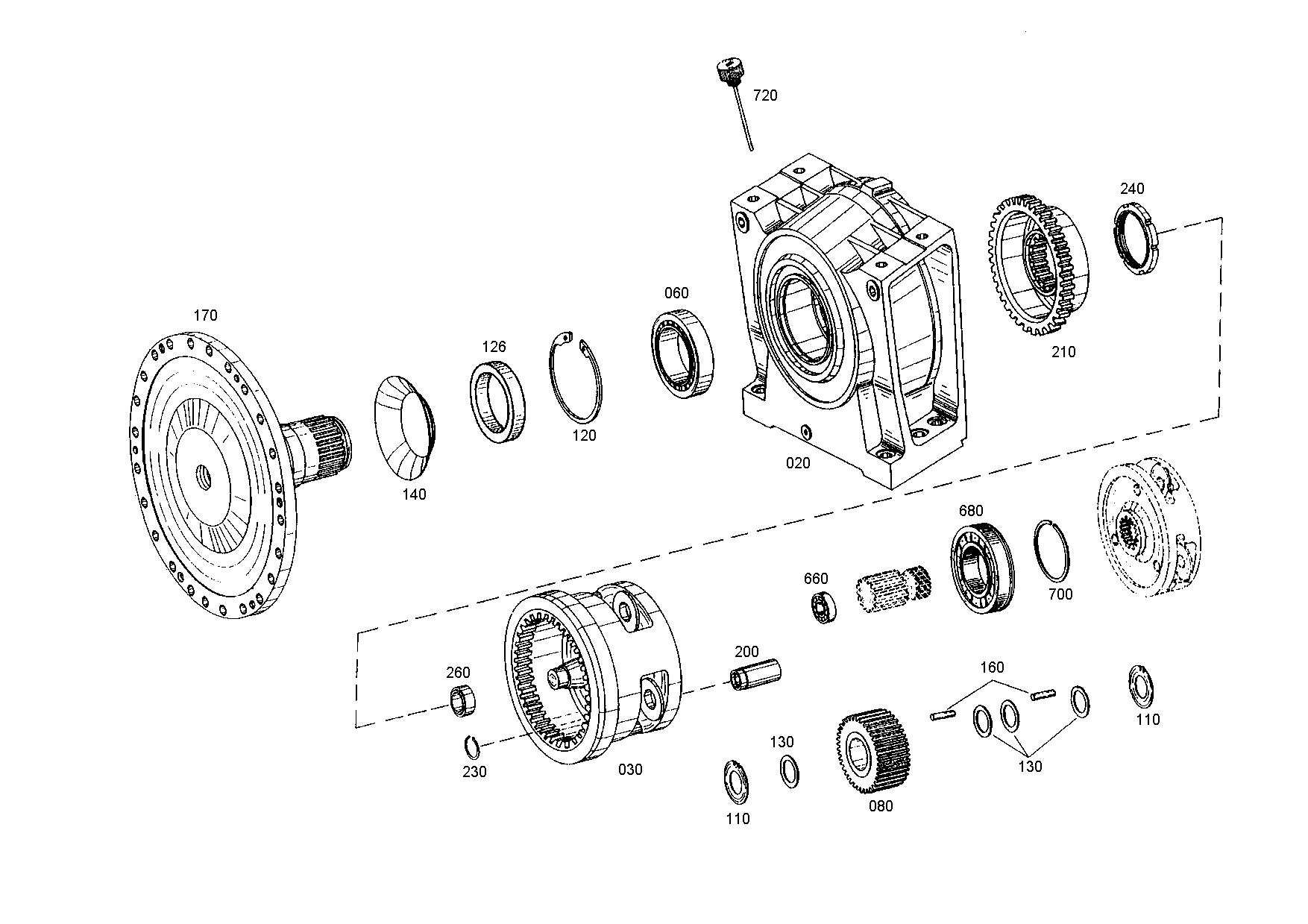 drawing for DAF 124568 - SLOTTED NUT (figure 1)