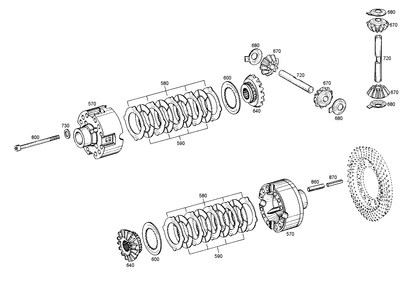 drawing for AGCO F198300020130 - THRUST WASHER