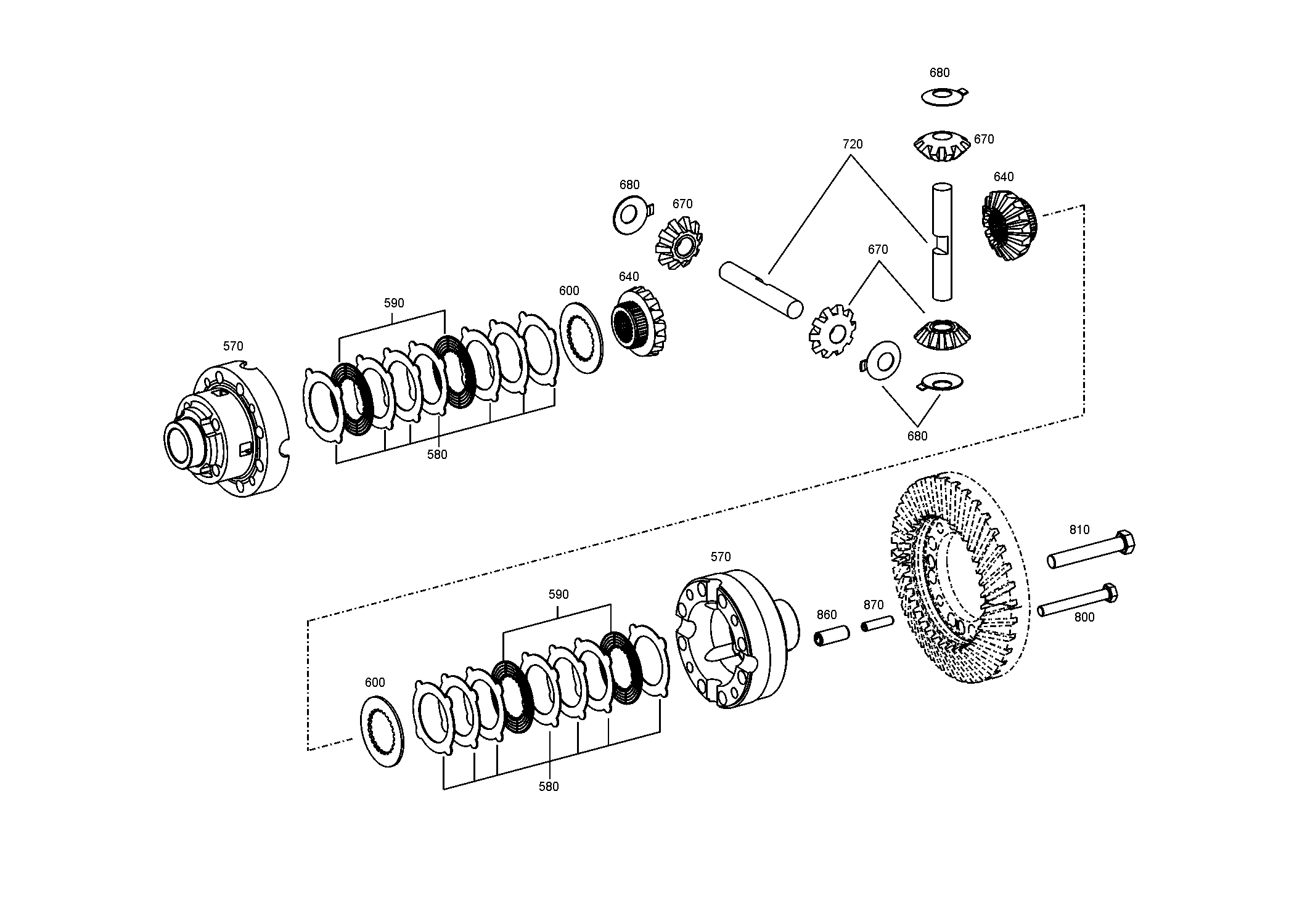 drawing for CUKUROVA T159350 - DIFFERENTIAL BEVEL GEAR (figure 1)