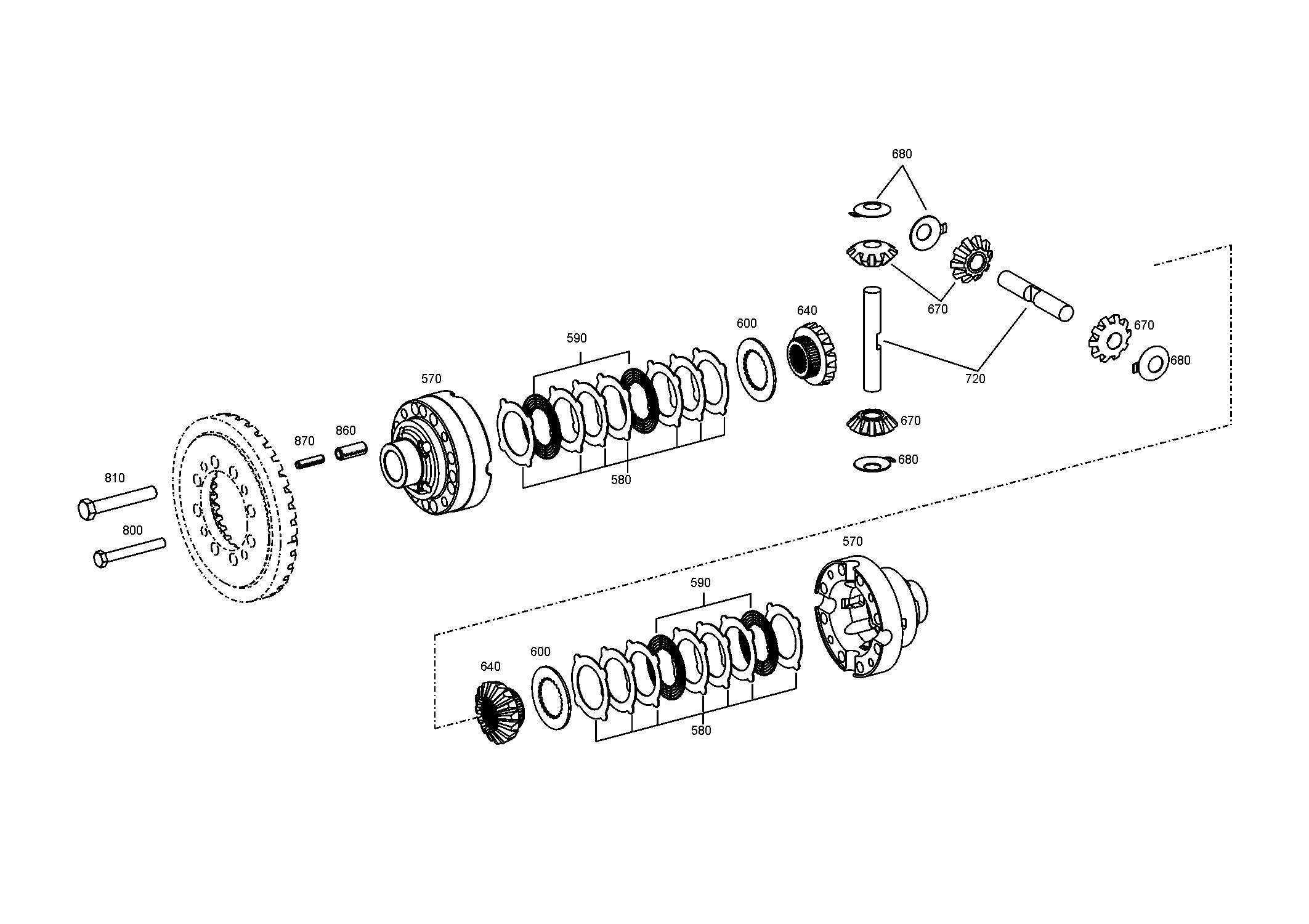 drawing for CUKUROVA T159350 - DIFFERENTIAL BEVEL GEAR (figure 2)